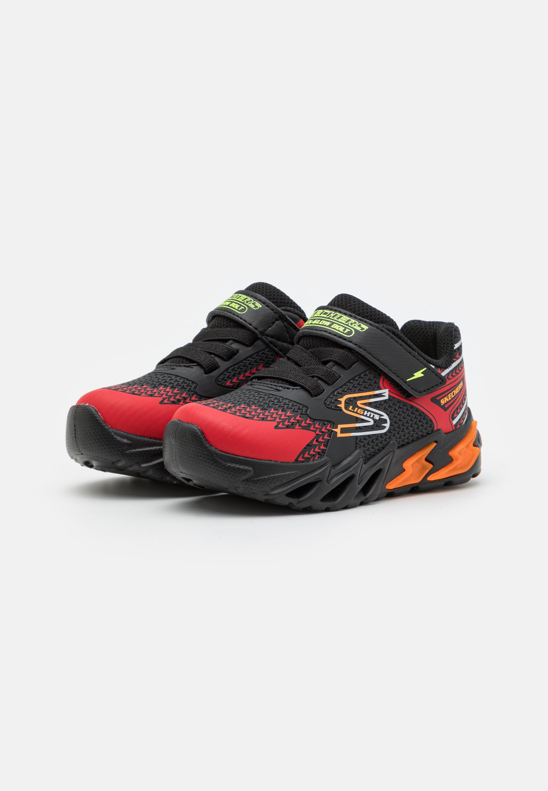 Skechers LIGHTED GORE & STRAP  - Trainers - black/red/orange/yellow/black