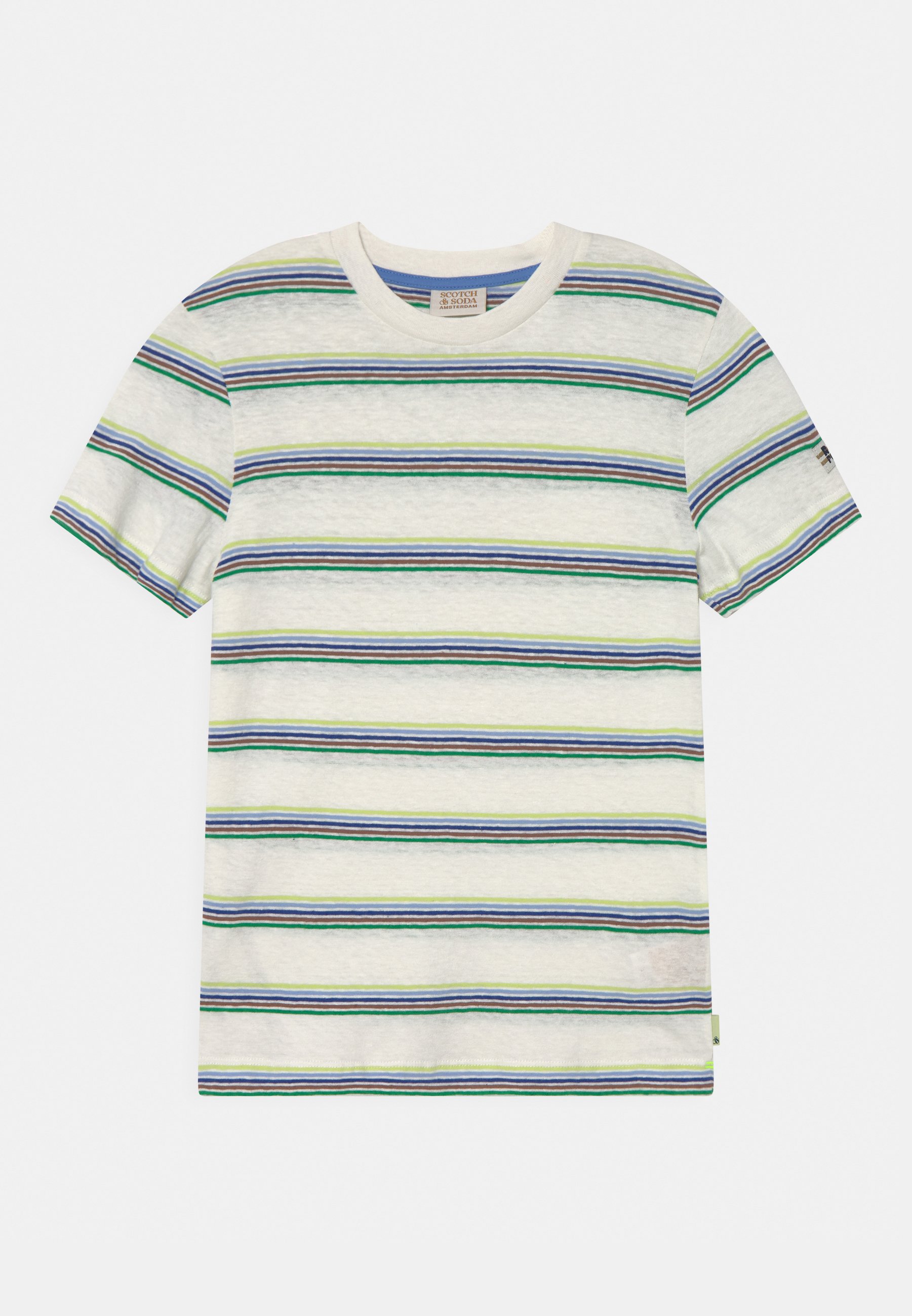 Scotch & Soda RELAXED-FIT YARN-DYED STRIPED  - Print T-shirt - multicolour/white