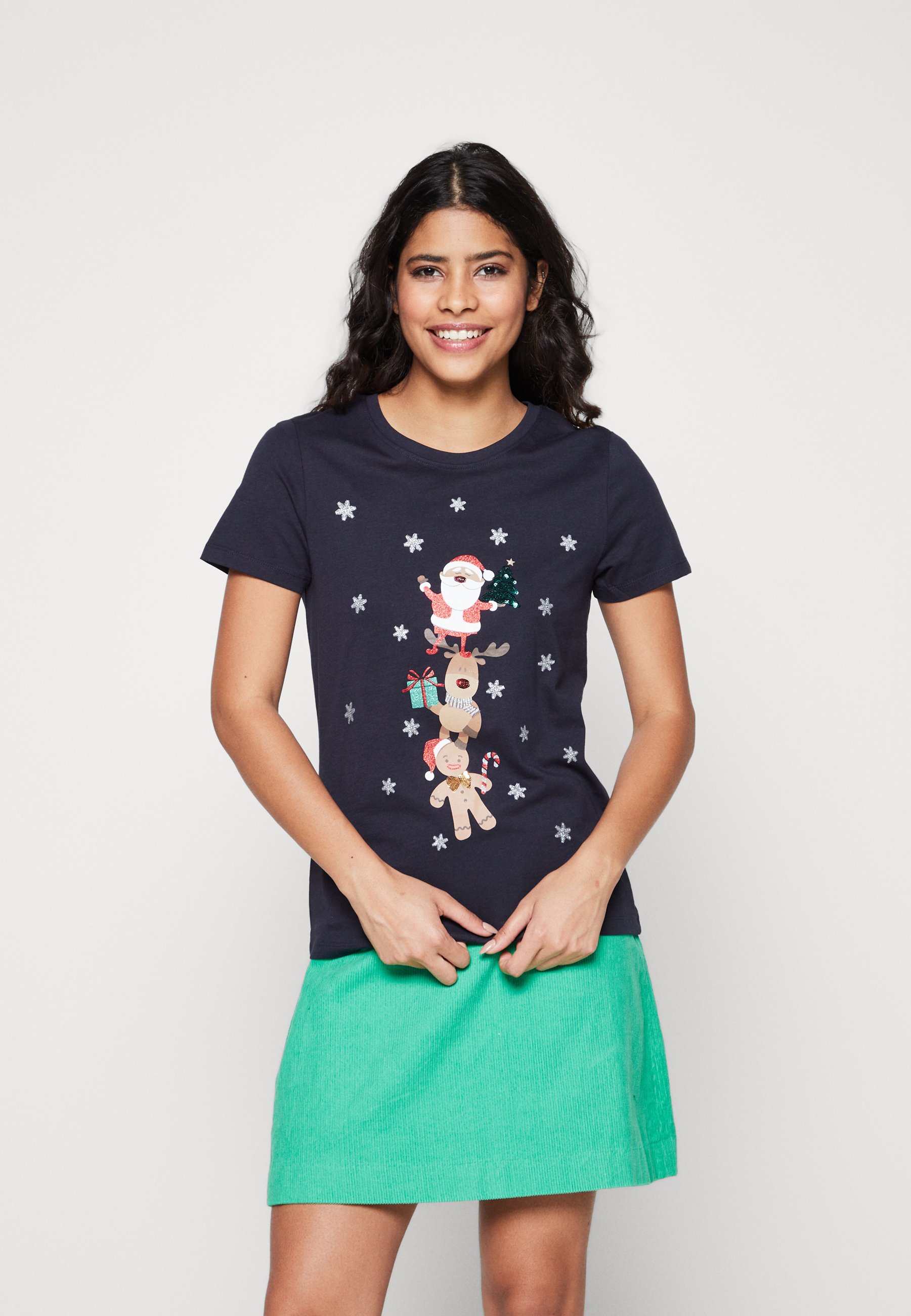 ONLY ONLXMAS YRSA CHRISTMAS  - Print T-shirt - night sky/dark blue