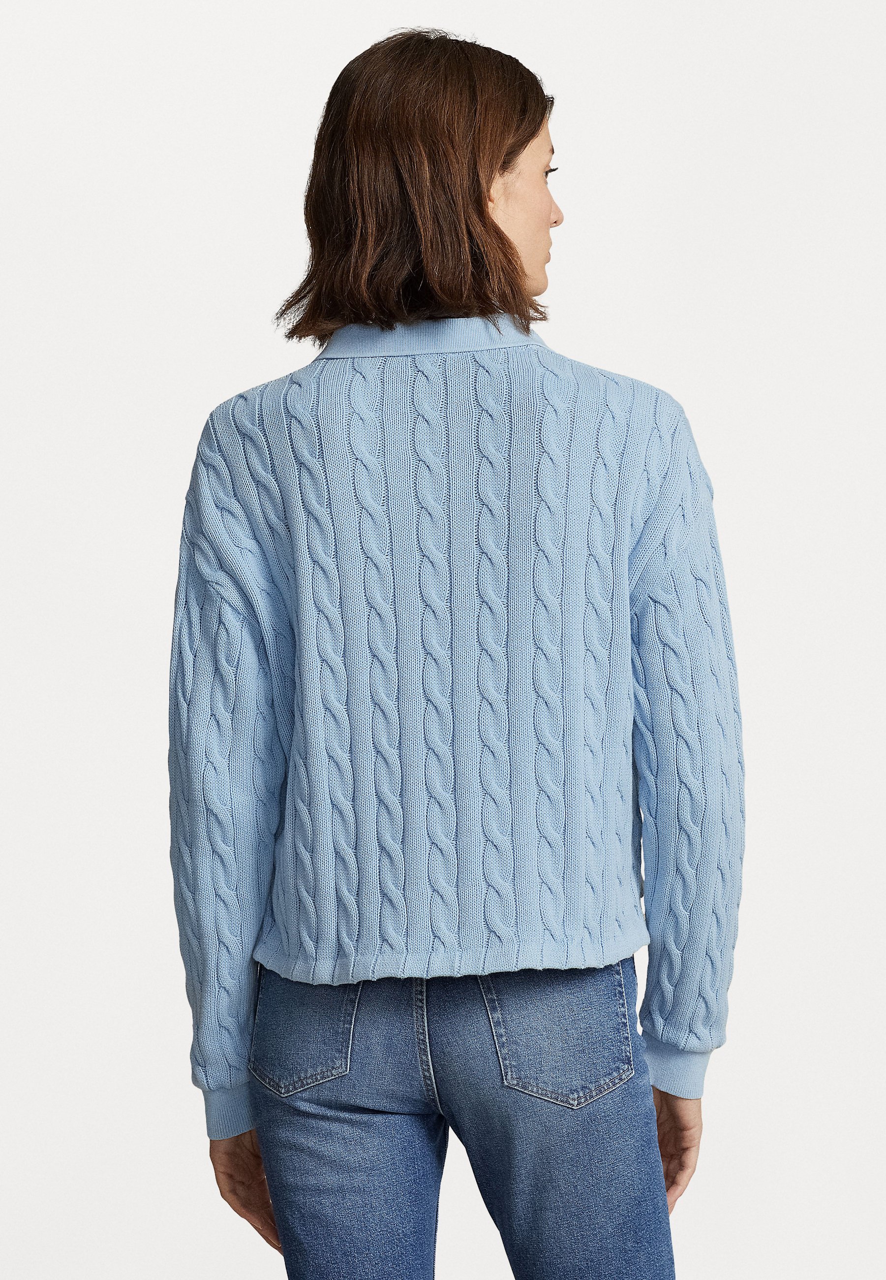 Polo Ralph Lauren LONG SLEEVE - Jumper - powder blue/blue