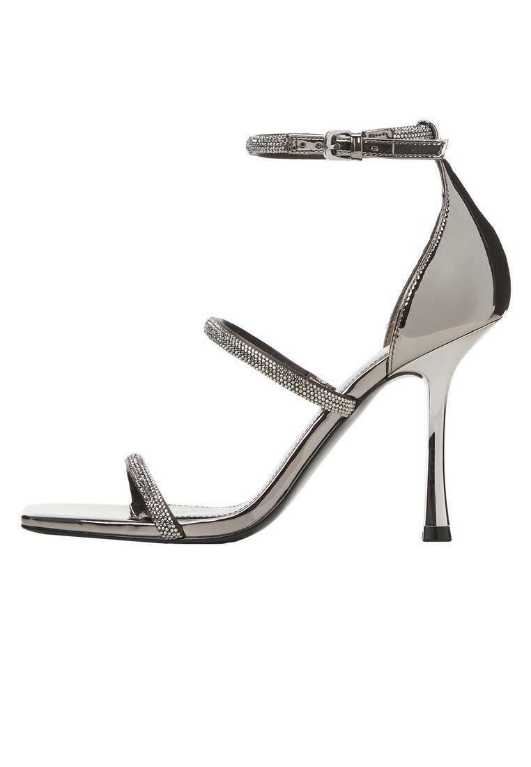 Mango LOLA - Sandals - donkerzilver/silver-coloured