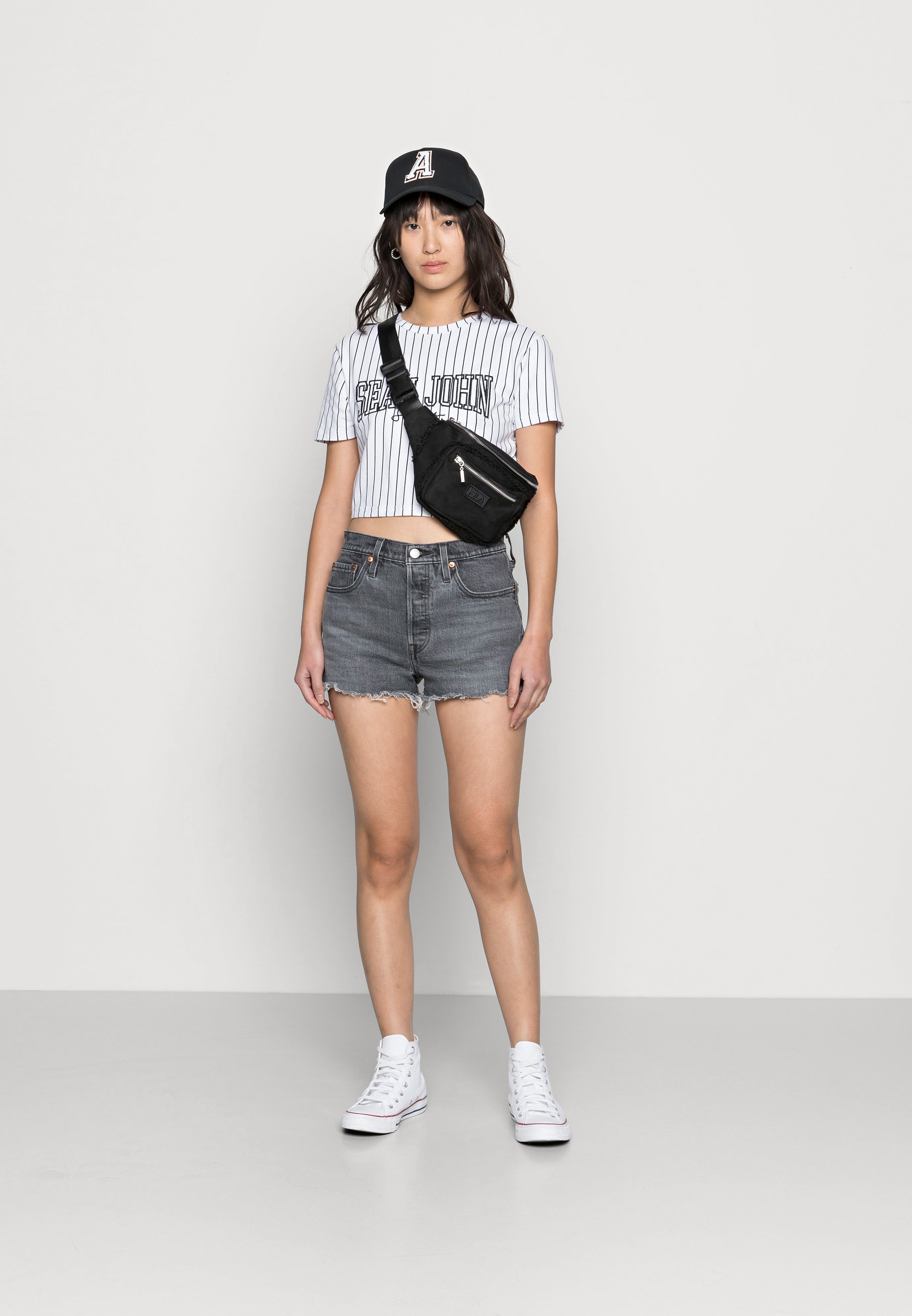 Levi's® 501® ORIGINAL SHORT - Denim shorts - mesa cabo/grey denim