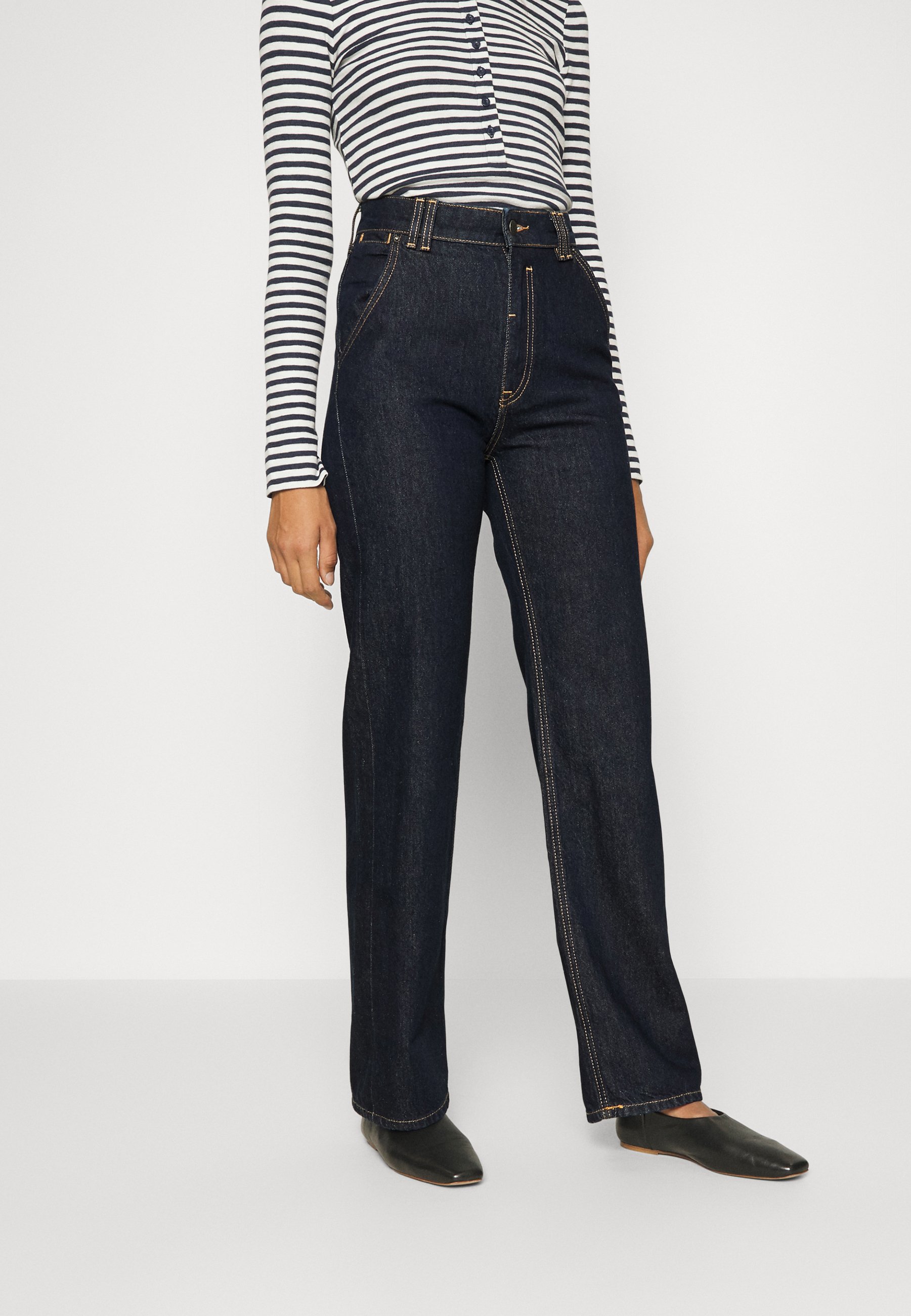 Esprit Straight leg jeans - blue rinse/dark-blue denim