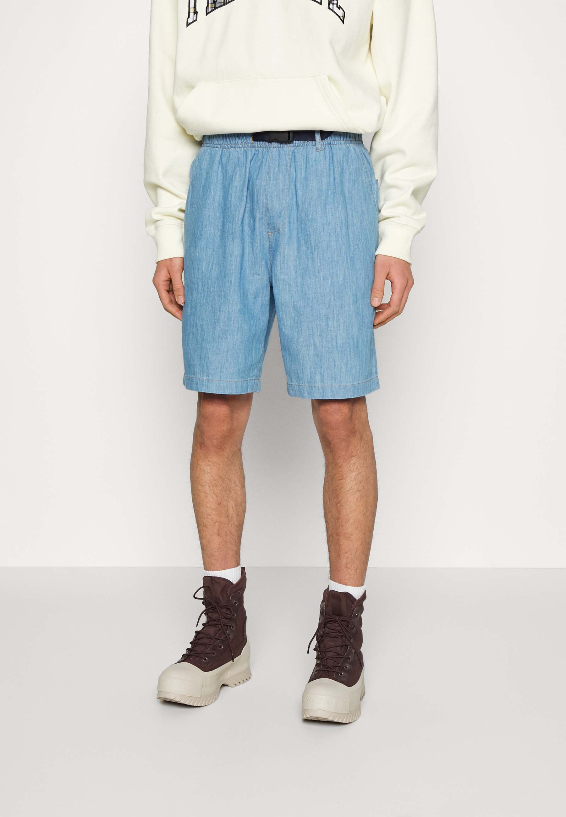 Converse UTILITY - Denim shorts - blue denim