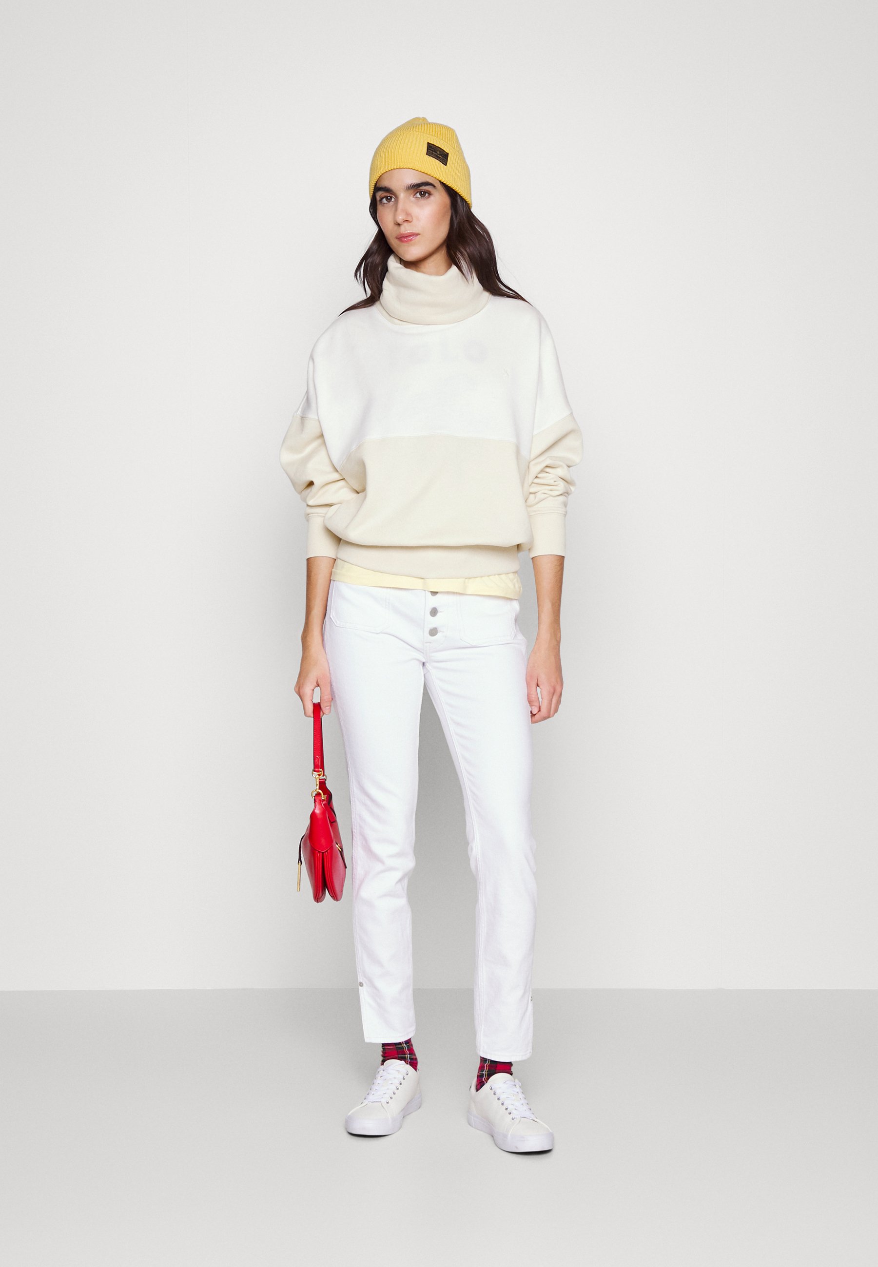 Polo Ralph Lauren LONG SLEEVE - Sweatshirt - nevis/guide cream/off-white