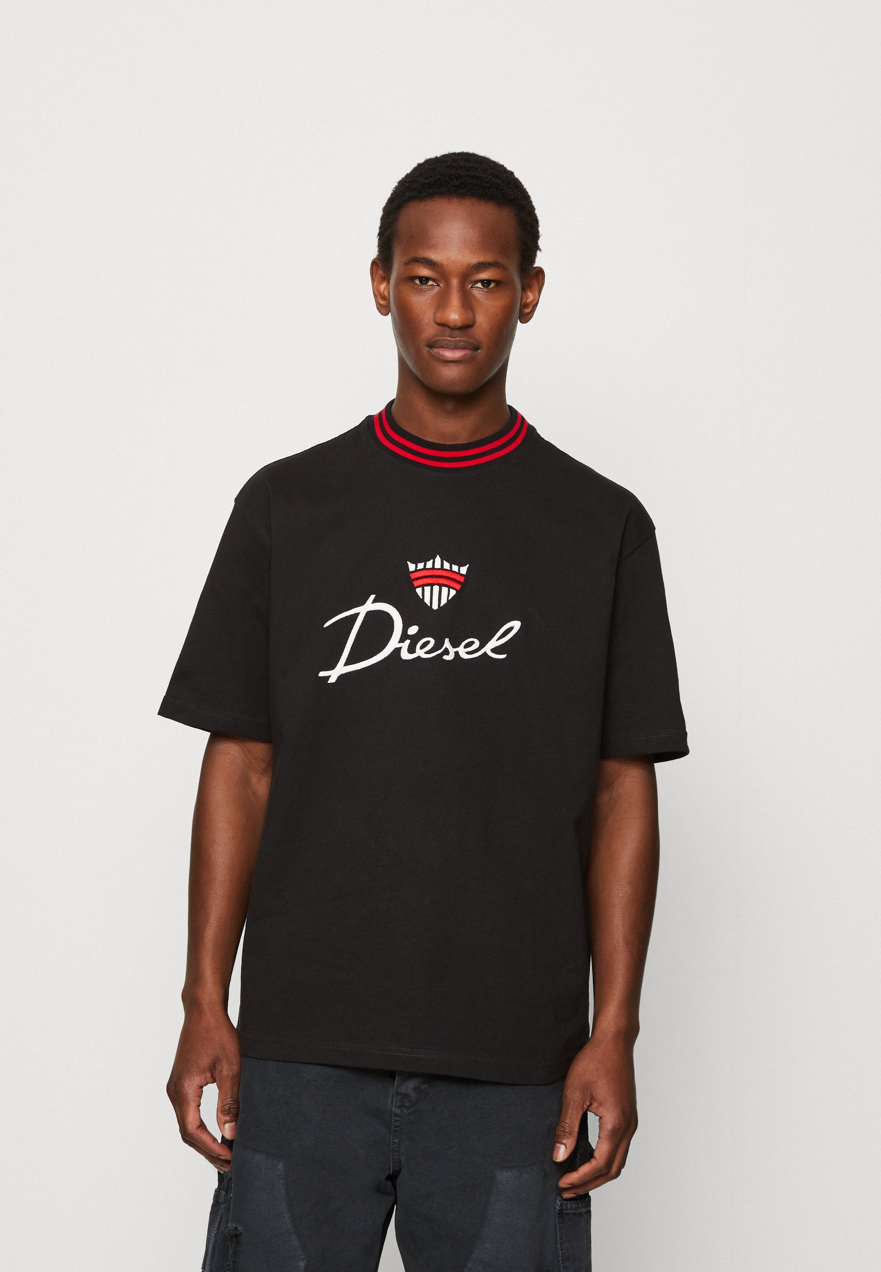 Diesel WASH UNISEX - Print T-shirt - black