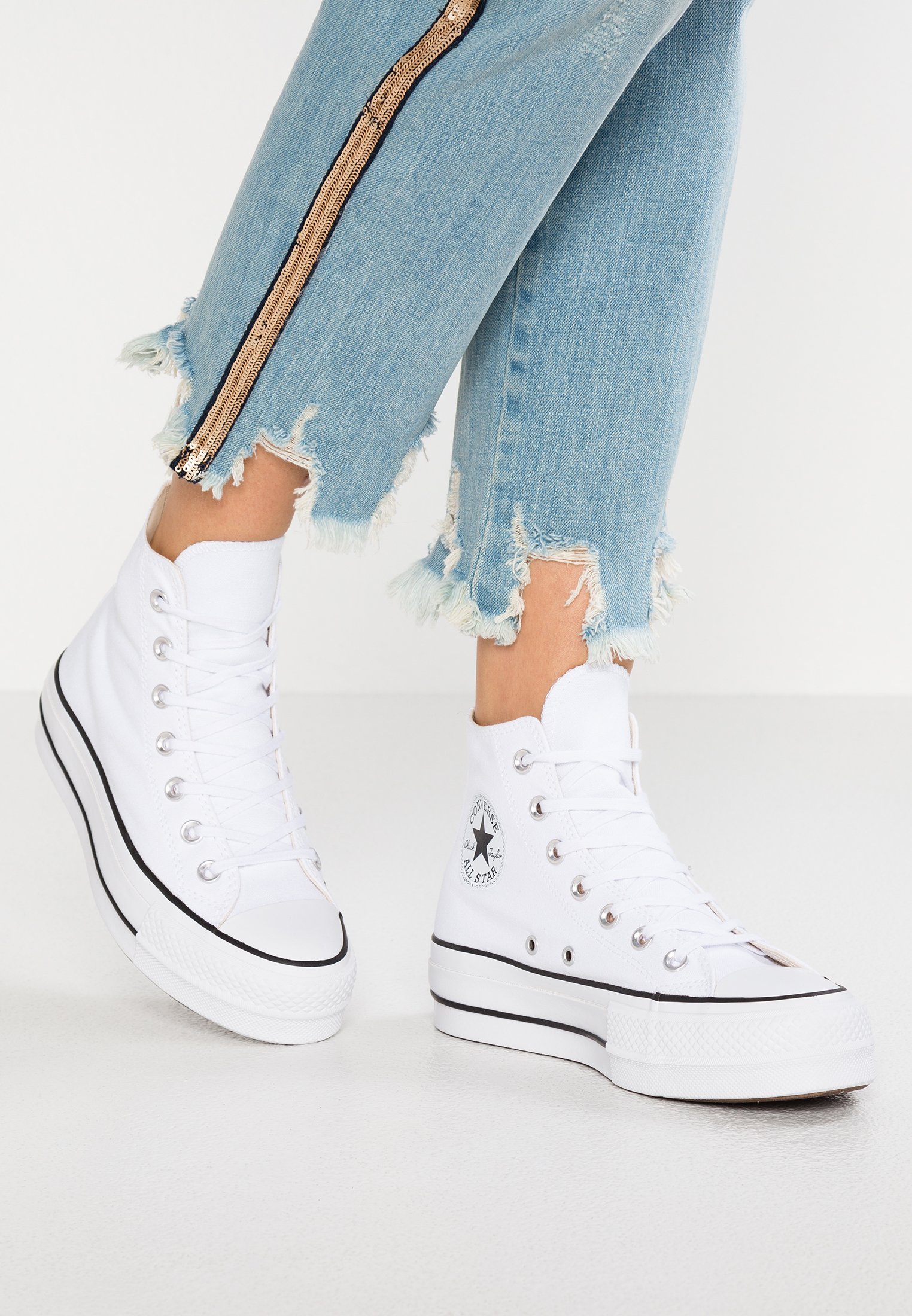 Converse CHUCK TAYLOR ALL STAR LIFT - High-top trainers - white/black/white