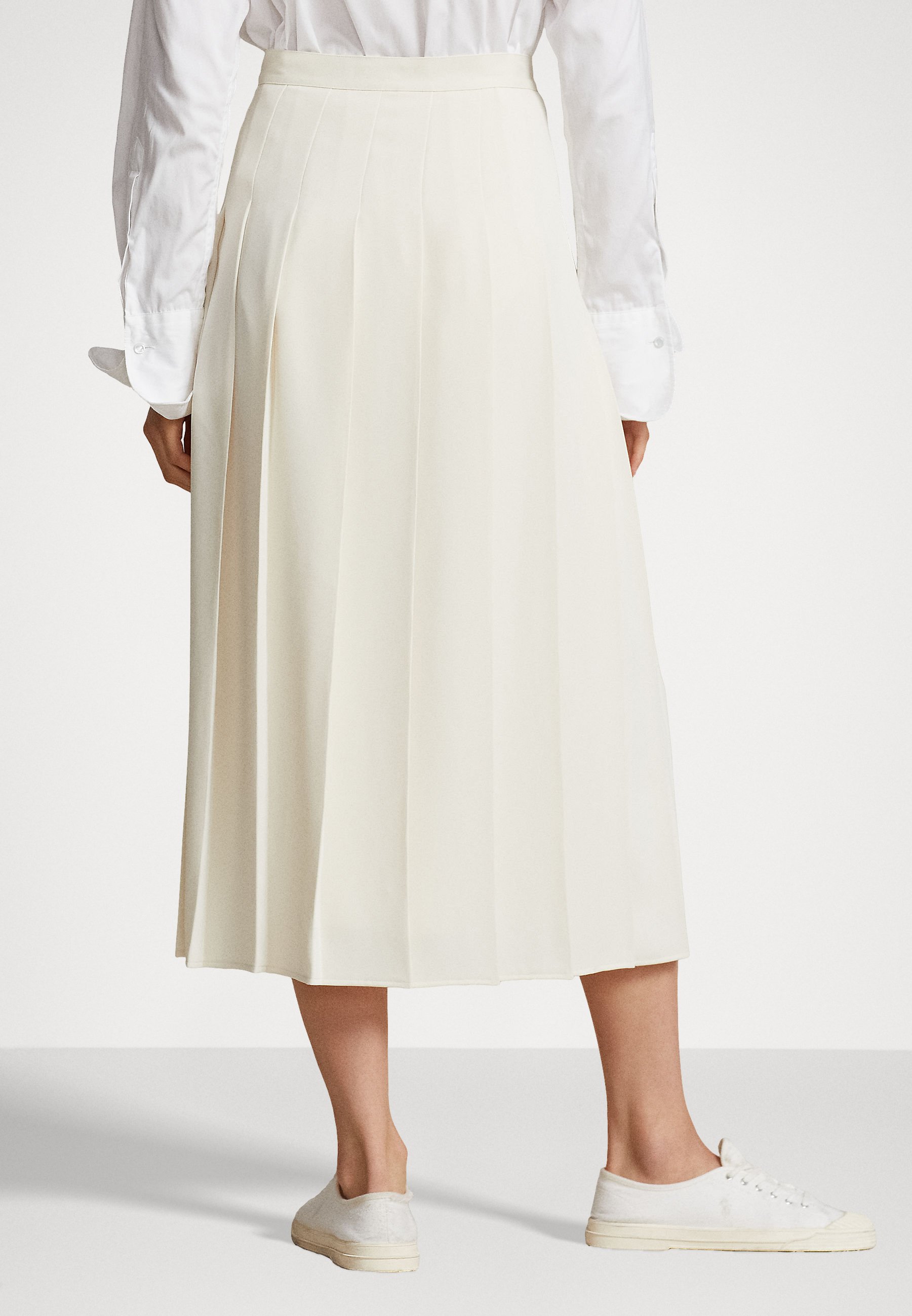 Polo Ralph Lauren Pleated skirt - andover cream/off-white