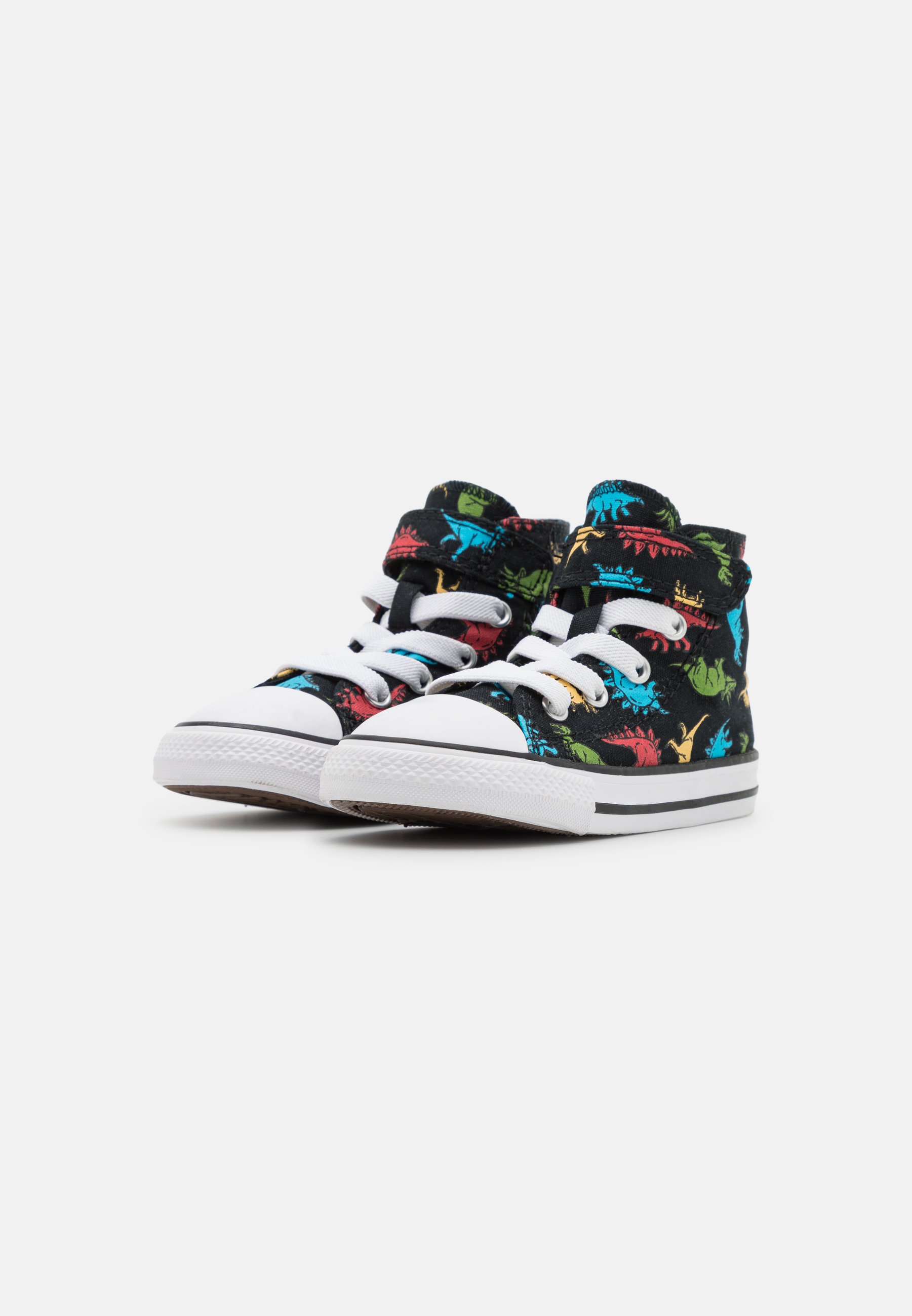 Converse CHUCK TAYLOR ALL STAR DINOSAURS UNISEX - High-top trainers - black/soft red/baltic blue/black