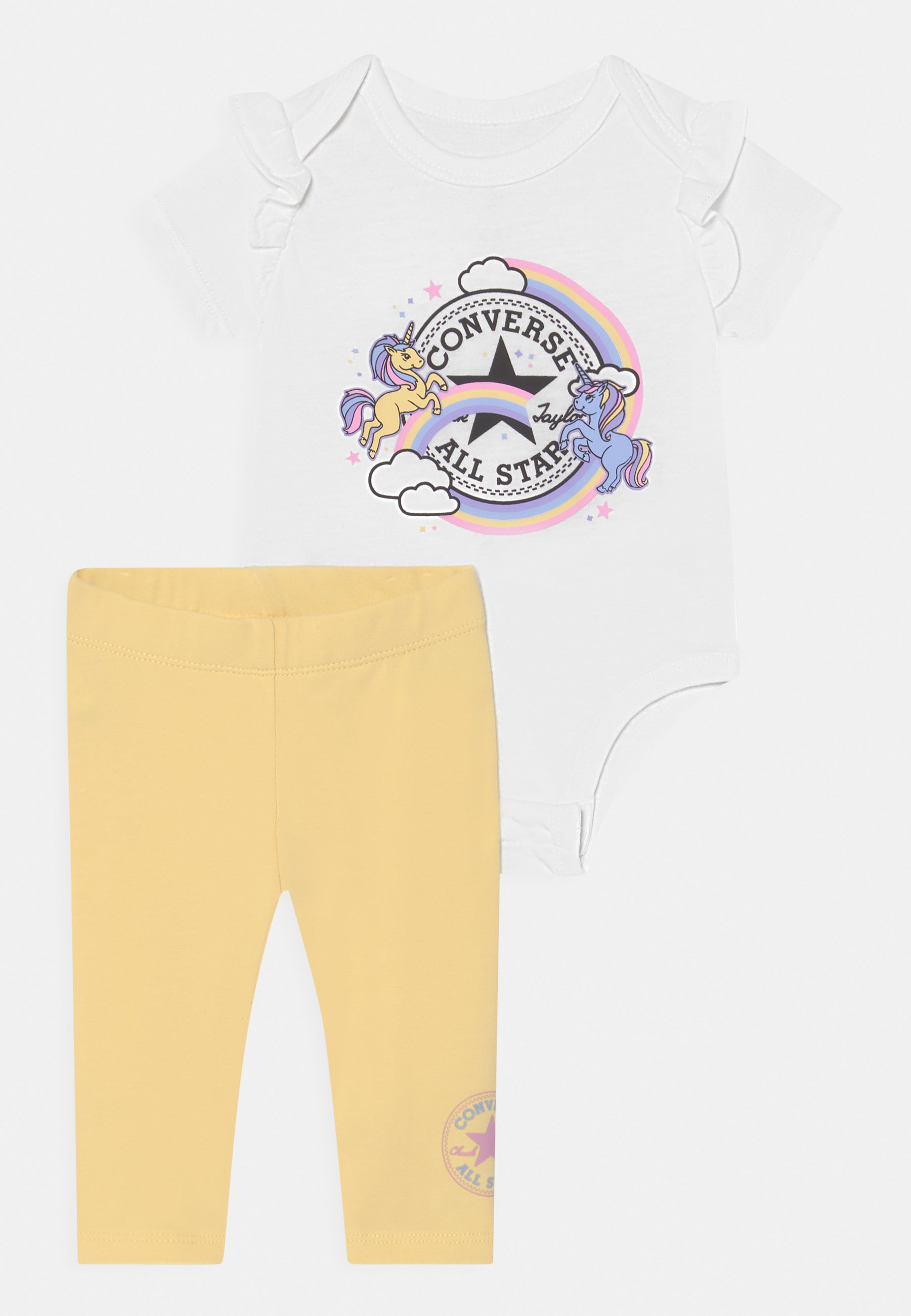 Converse BODYSUIT SET - Print T-shirt - soft sunshine/yellow