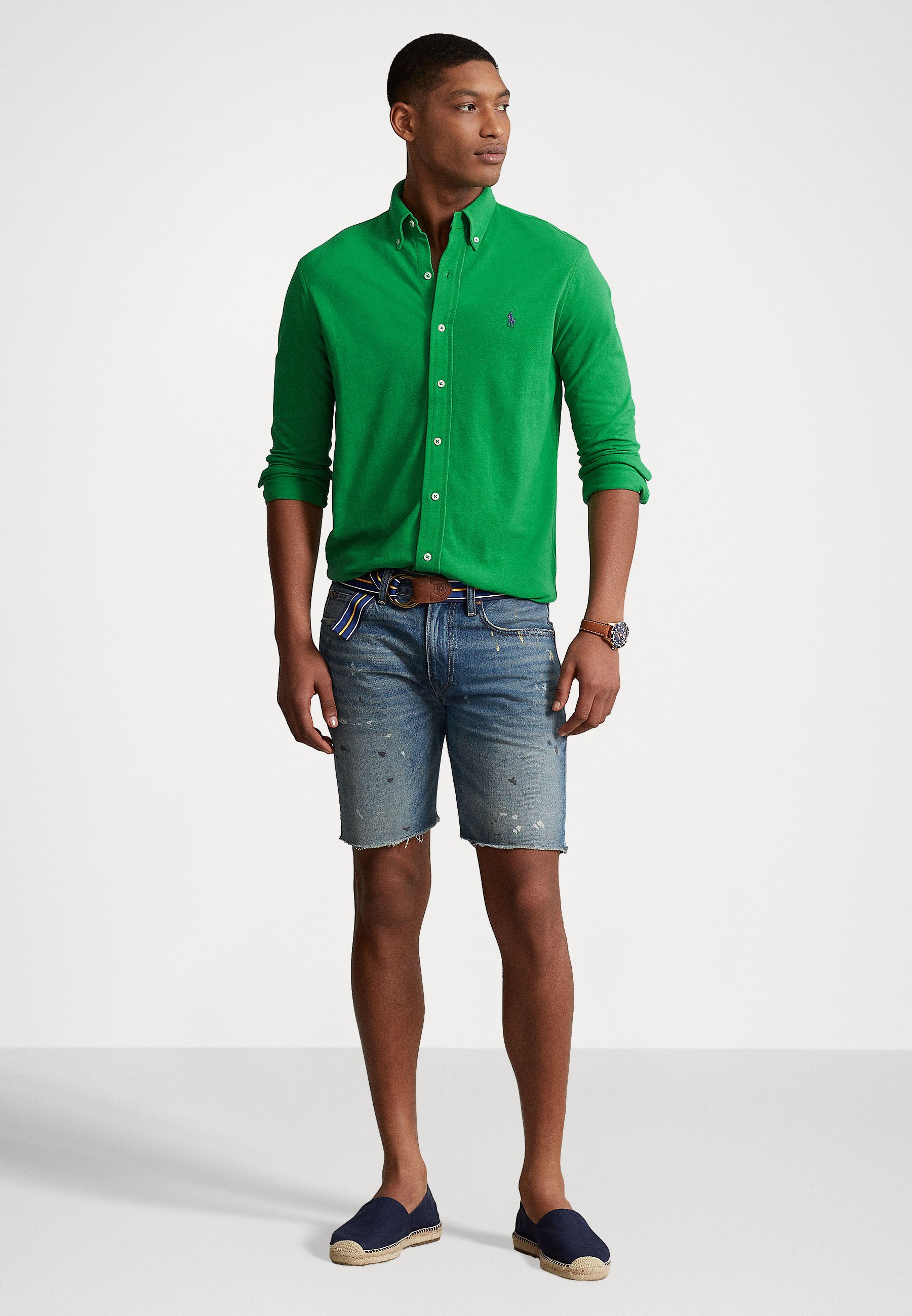 Polo Ralph Lauren LONG SLEEVE - Shirt - optic green/green