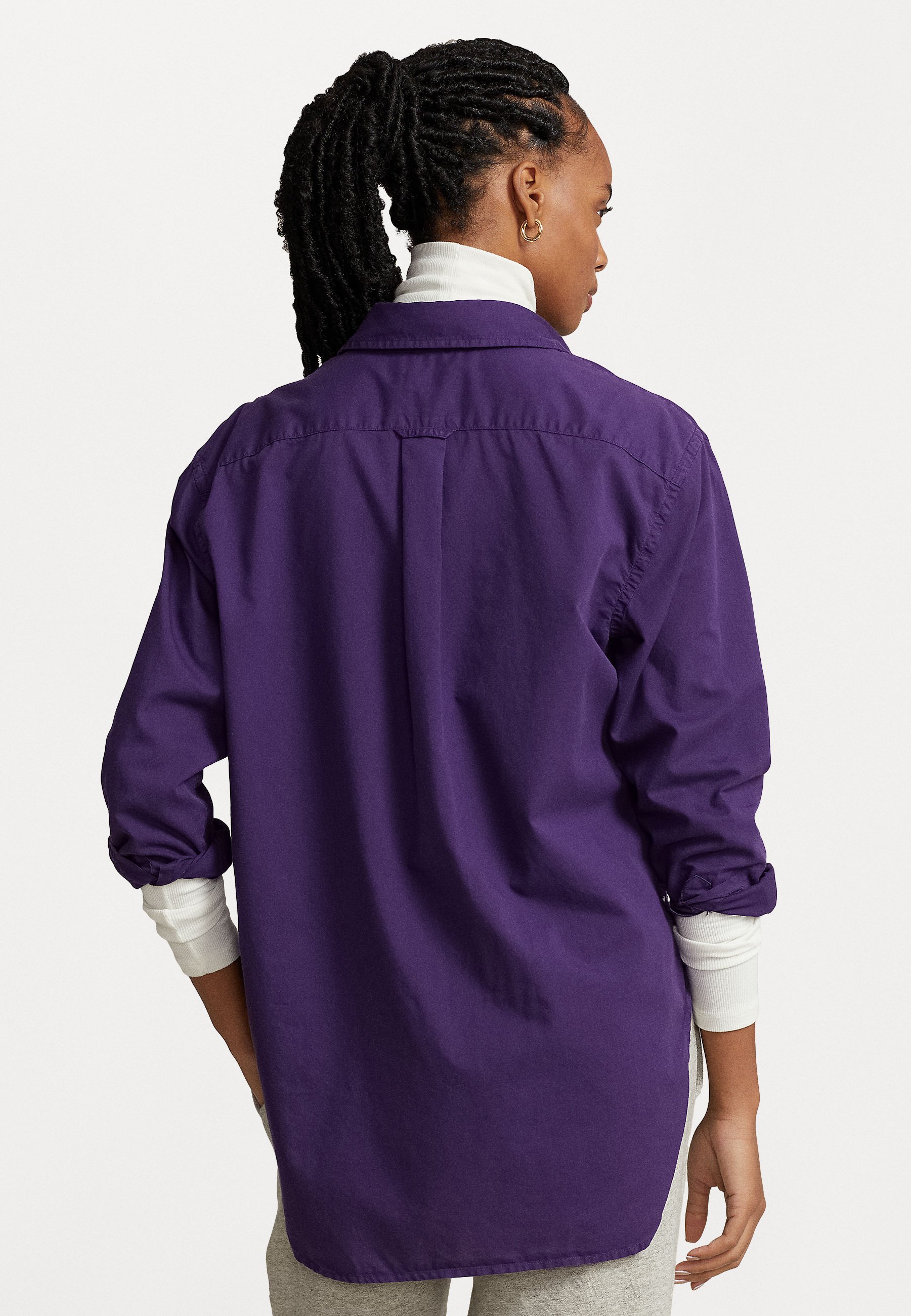 Polo Ralph Lauren LONG SLEEVE - Button-down blouse - brandford purple/purple