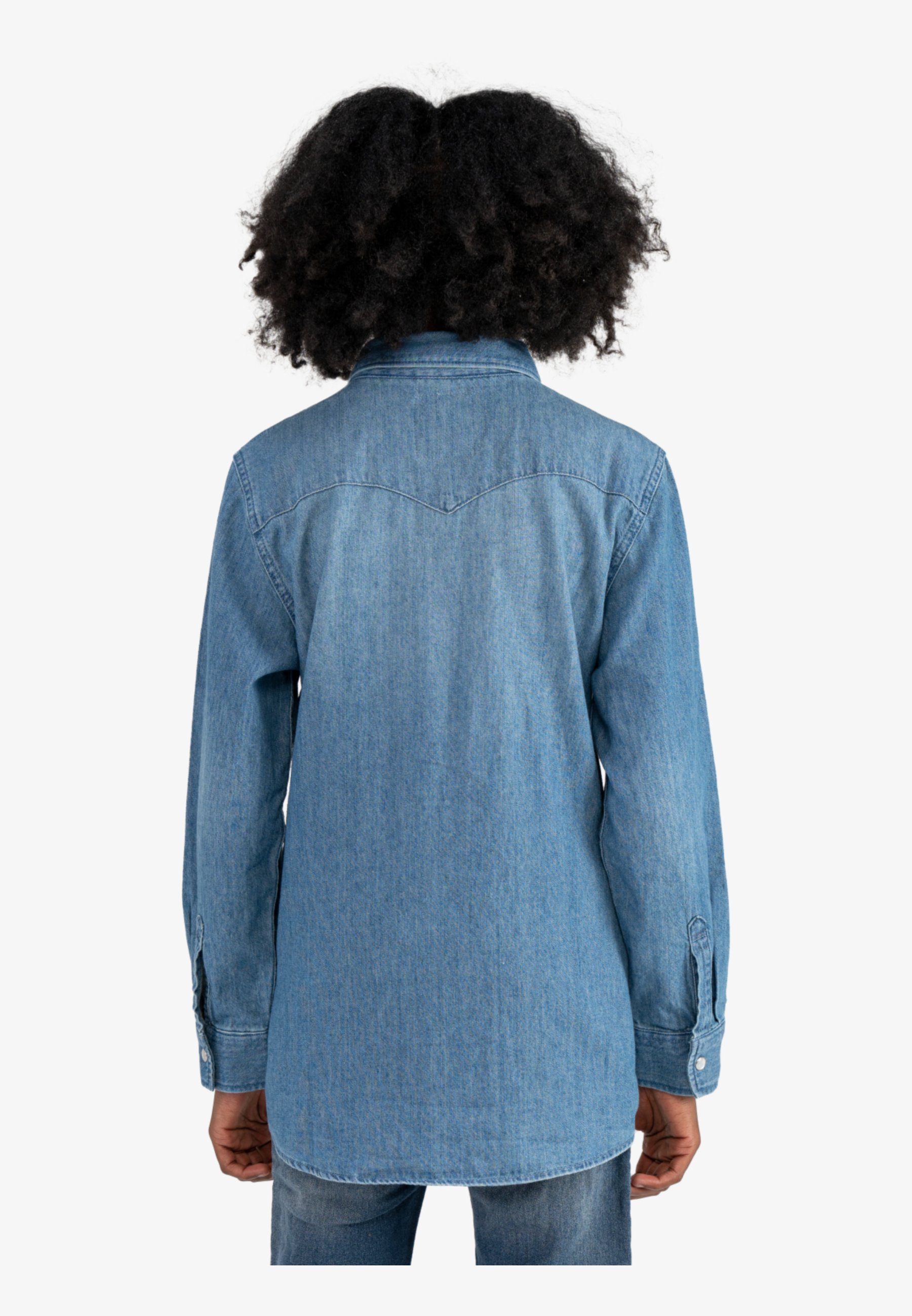 Levi's® BARSTOW WESTERN SHIRT - Shirt - light blue denim/light-blue denim
