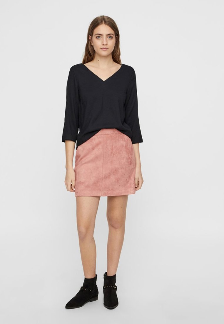 Vero Moda DONNADINA  - Pencil skirt - old rose/light pink