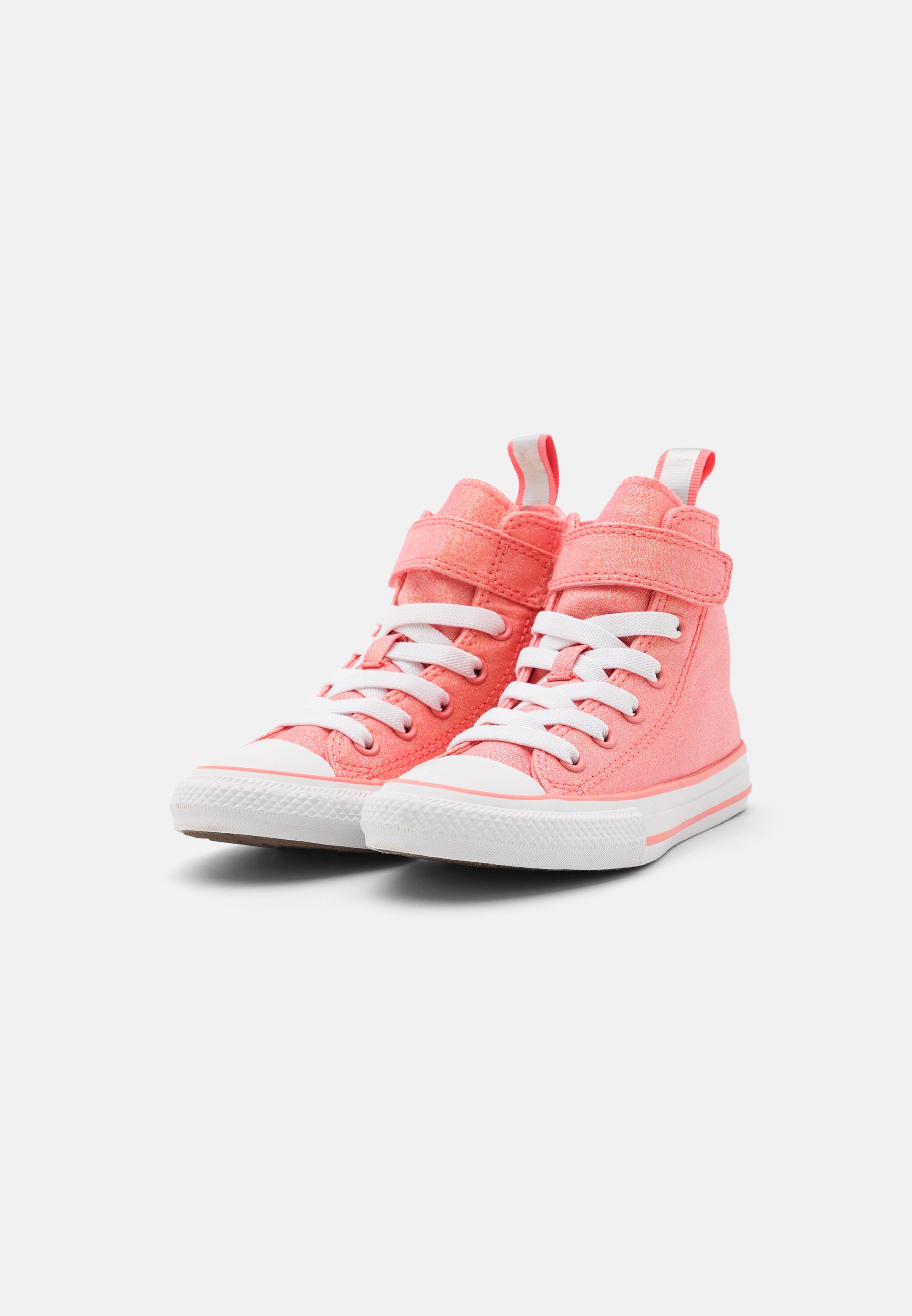 Converse CHUCK TAYLOR ALL STAR EASY ON FESTIVAL FASHION - High-top trainers - lawn flamingo/white/pink