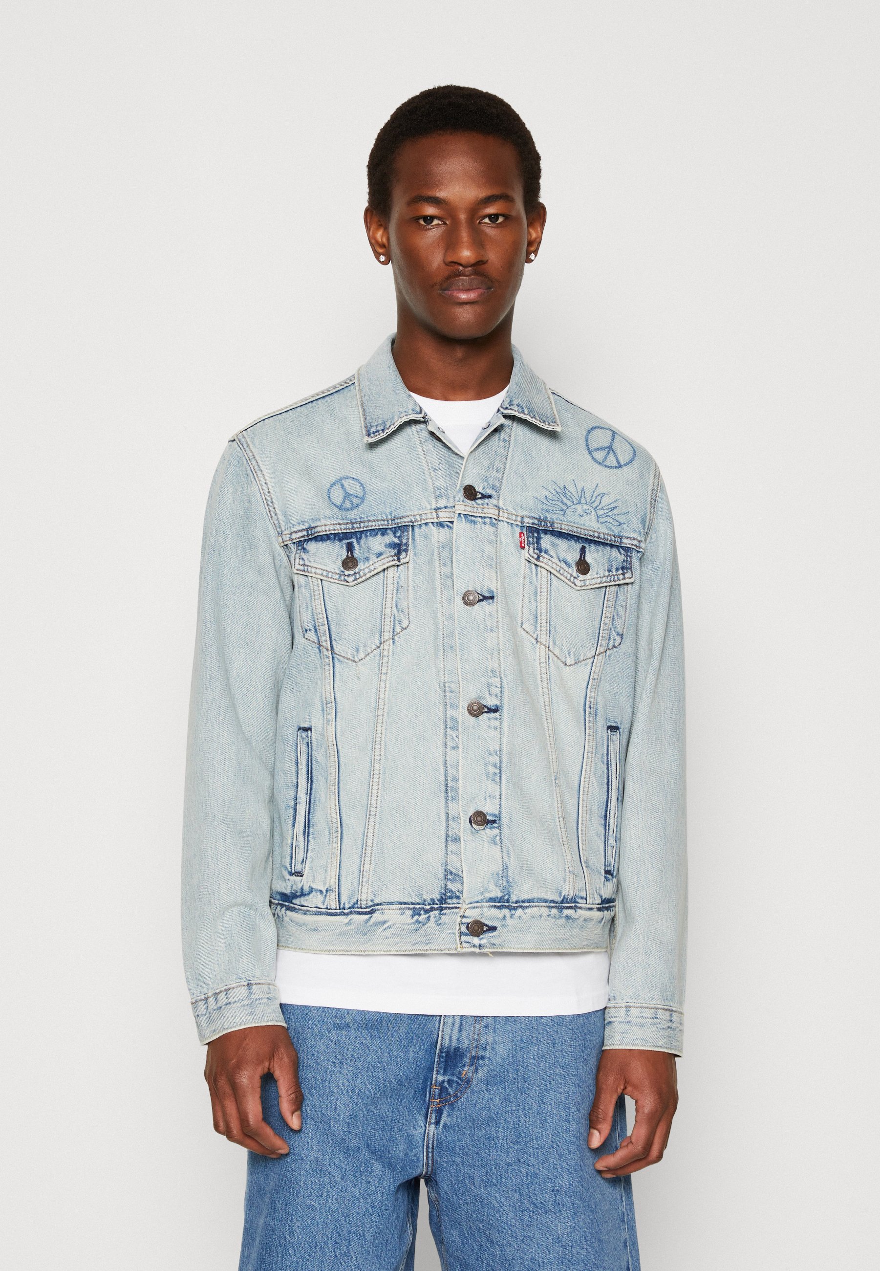 Levi's® THE TRUCKER  - Denim jacket - blue denim, light blue/blue denim