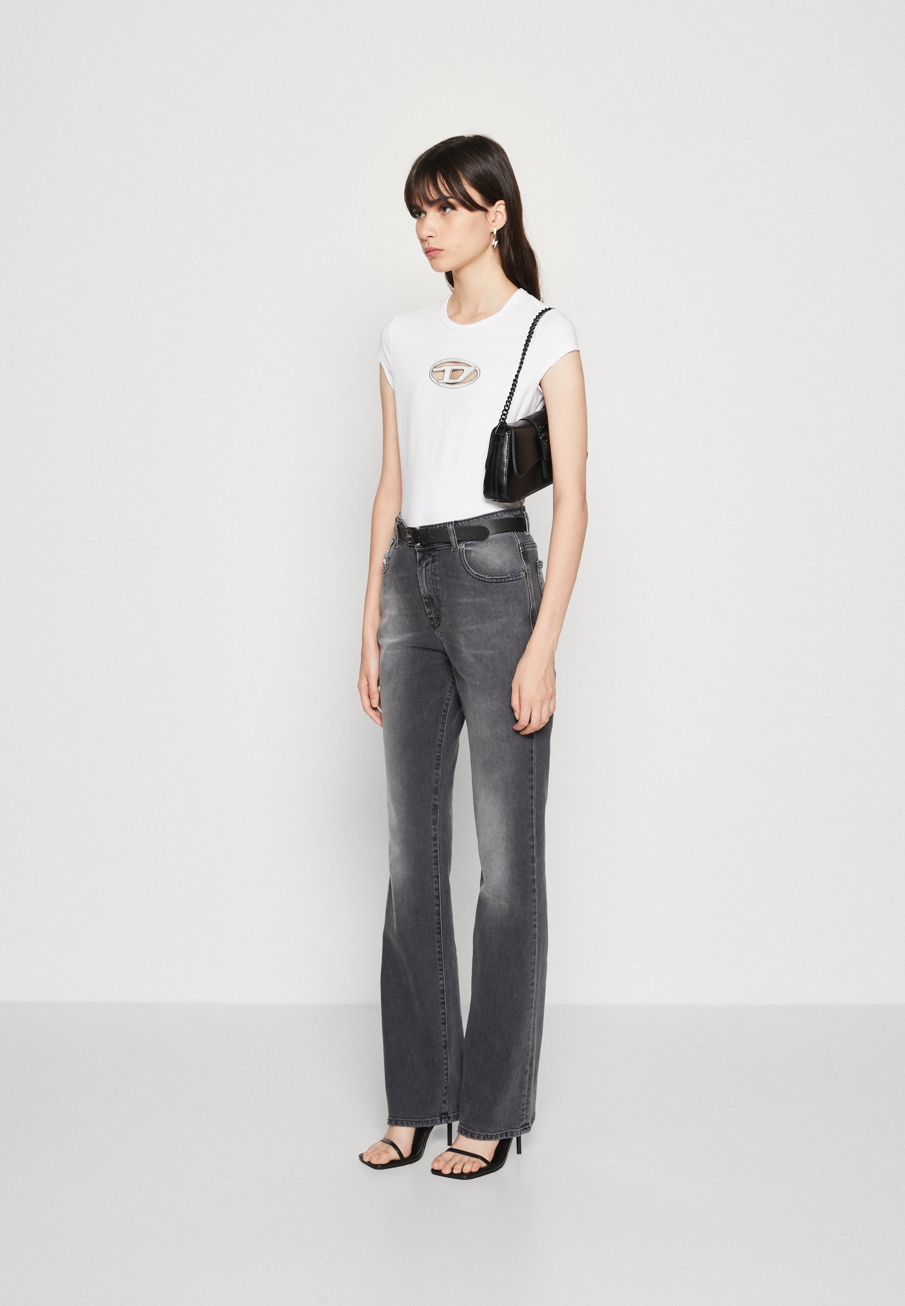 Diesel 2003 D-ESCRIPTION - Bootcut jeans - grey denim