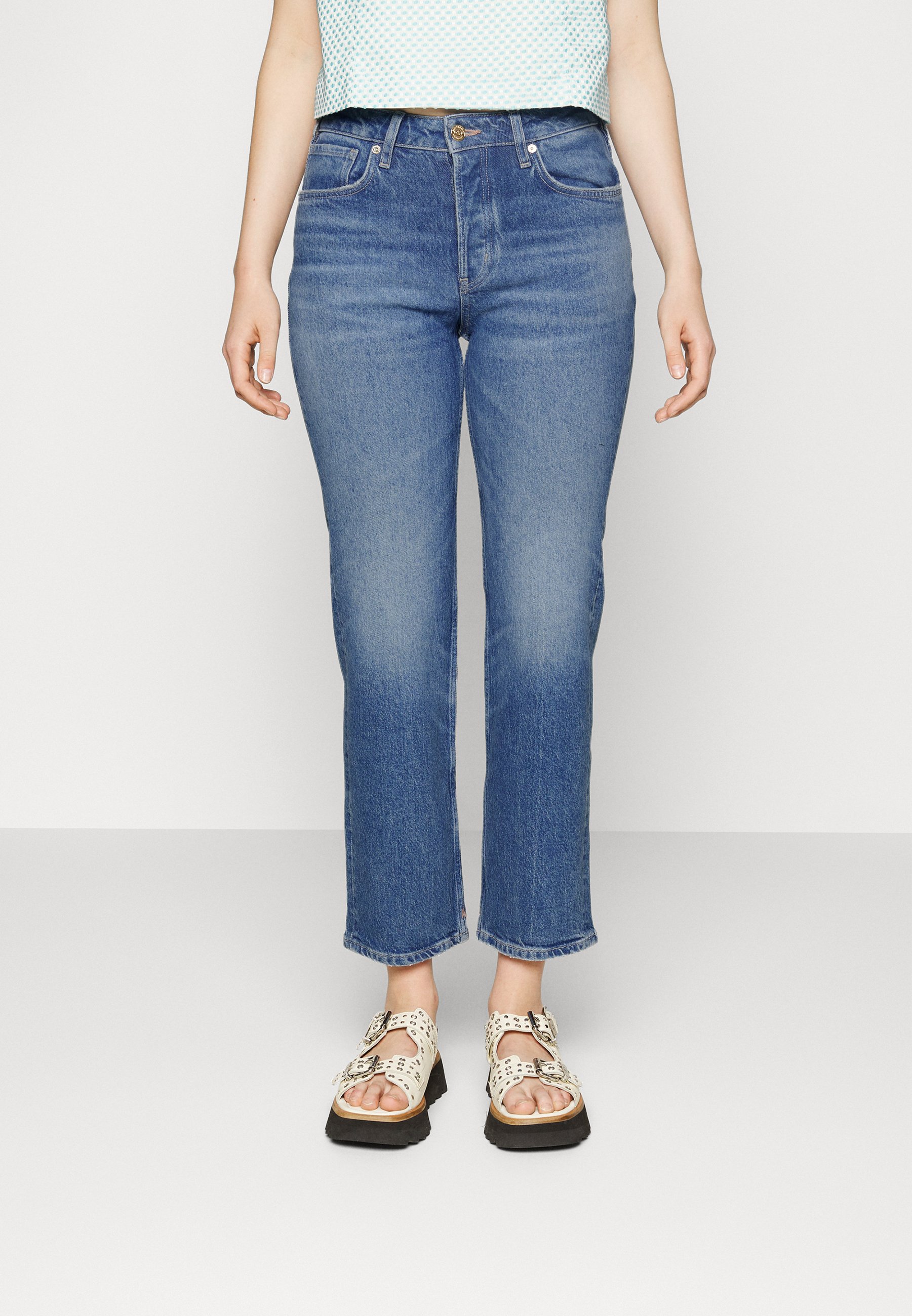 Scotch & Soda SEASONAL ESSENTIALS THE SKY STRAIGHT FIT WINDCATCHER - Straight leg jeans - windcatcher/dark-blue denim