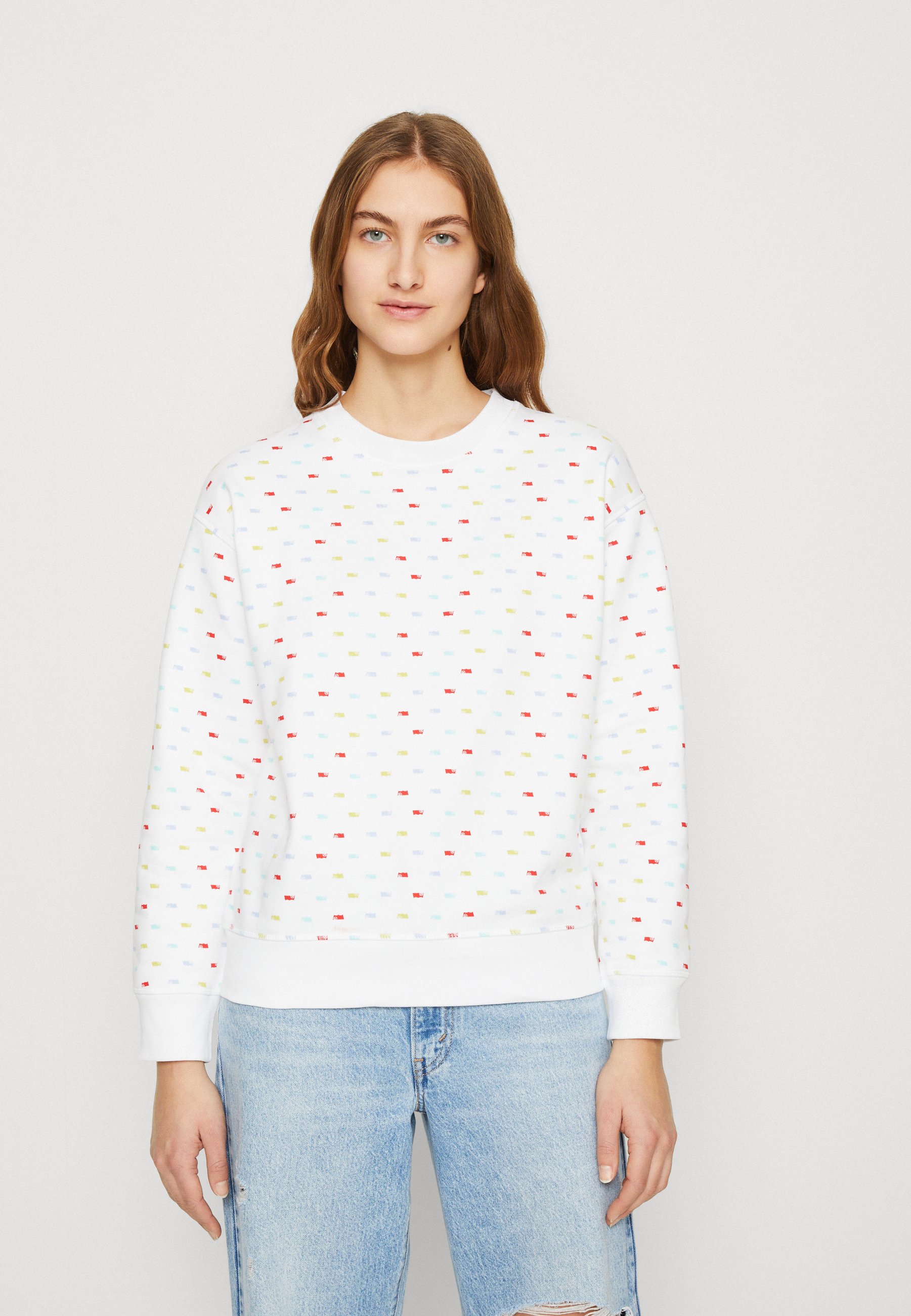 Levi's® GRAPHIC STANDARD CREW - Sweatshirt - white