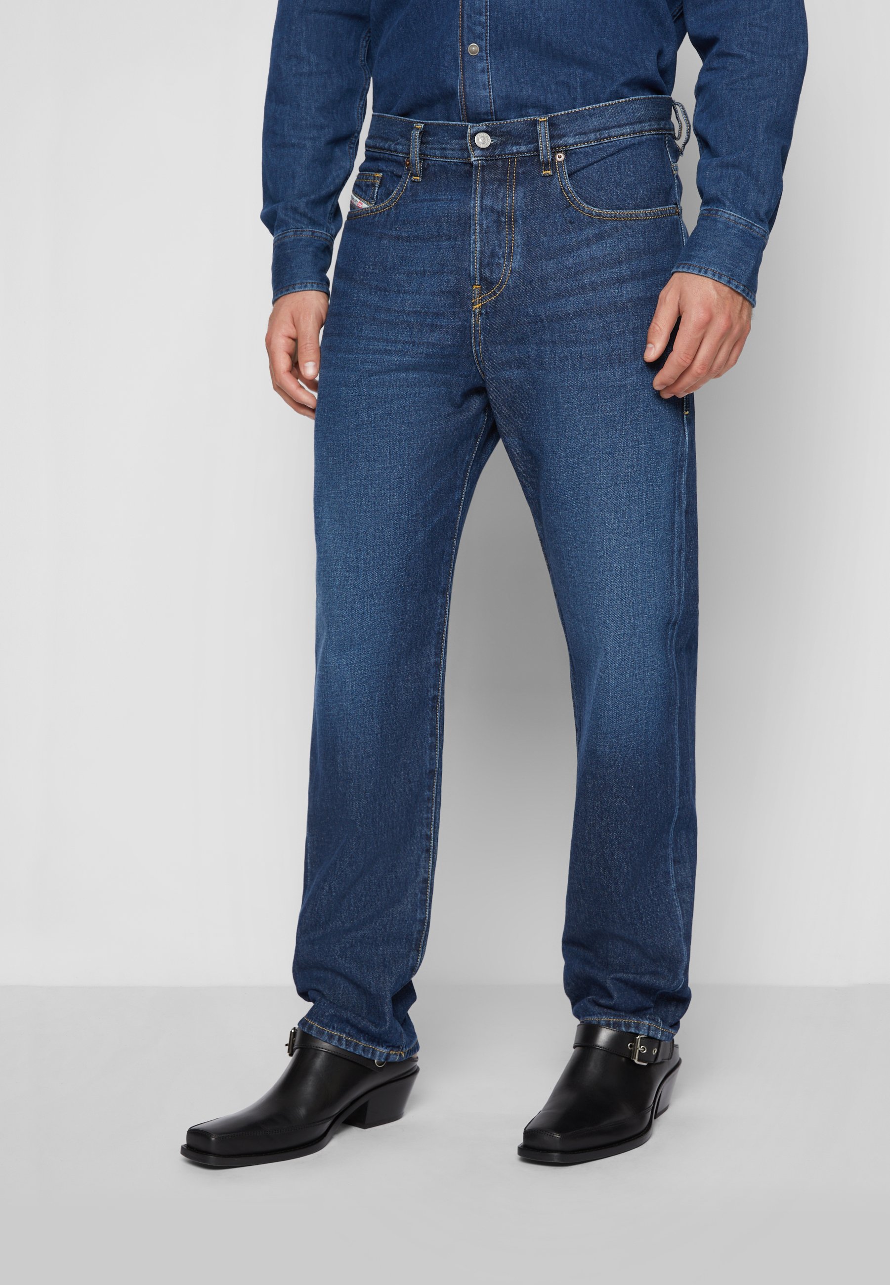 Diesel 2020 VIKER - Straight leg jeans - 09c03 01/dark-blue denim