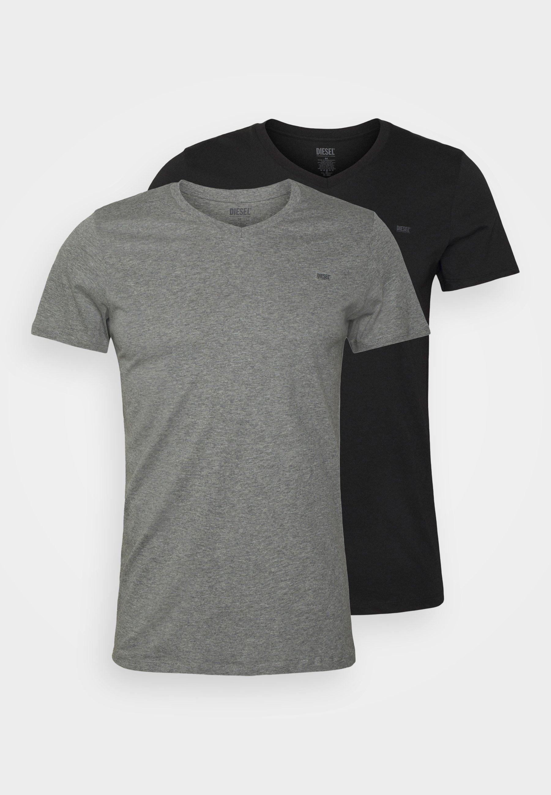 Diesel UMTEE-MICHAEL-TUBE-T 2 PACK - Undershirt - black/gray/black
