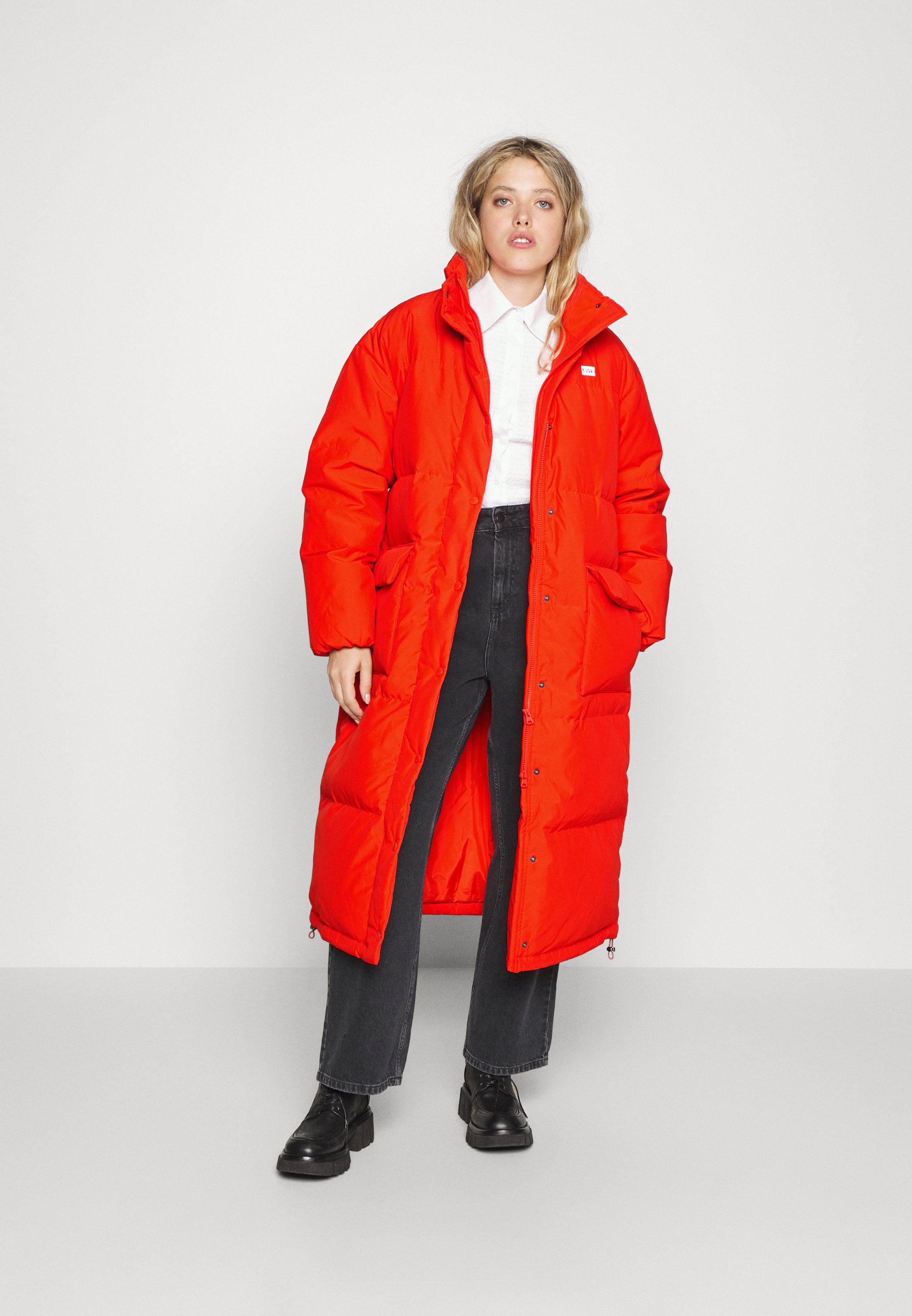 Levi's® SLEEPING BAG PUFFER - Down coat - burnt orange/red