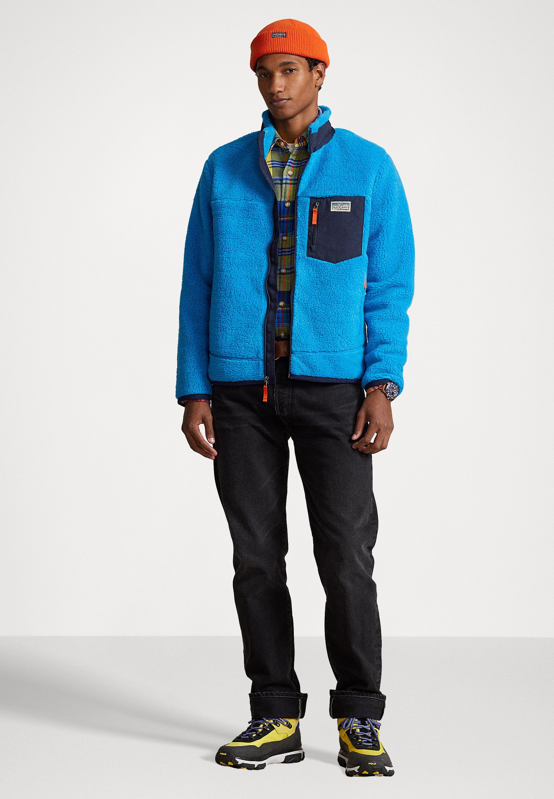 Polo Ralph Lauren LONG SLEEVE - Fleece jacket - blaze ocean/blue