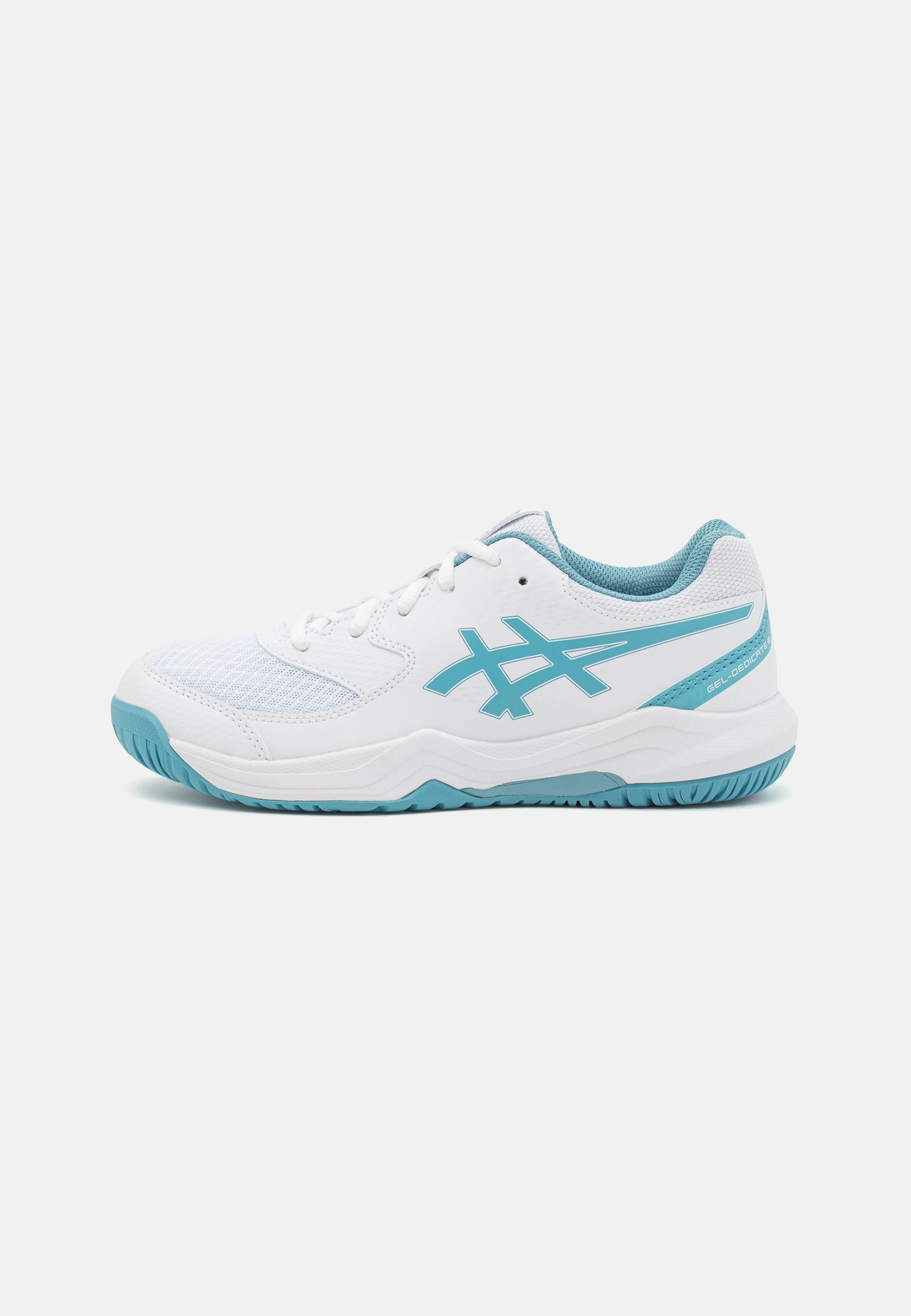 ASICS GEL-DEDICATE 8 GS UNISEX  - Multicourt tennis shoes - white/gris blue/white