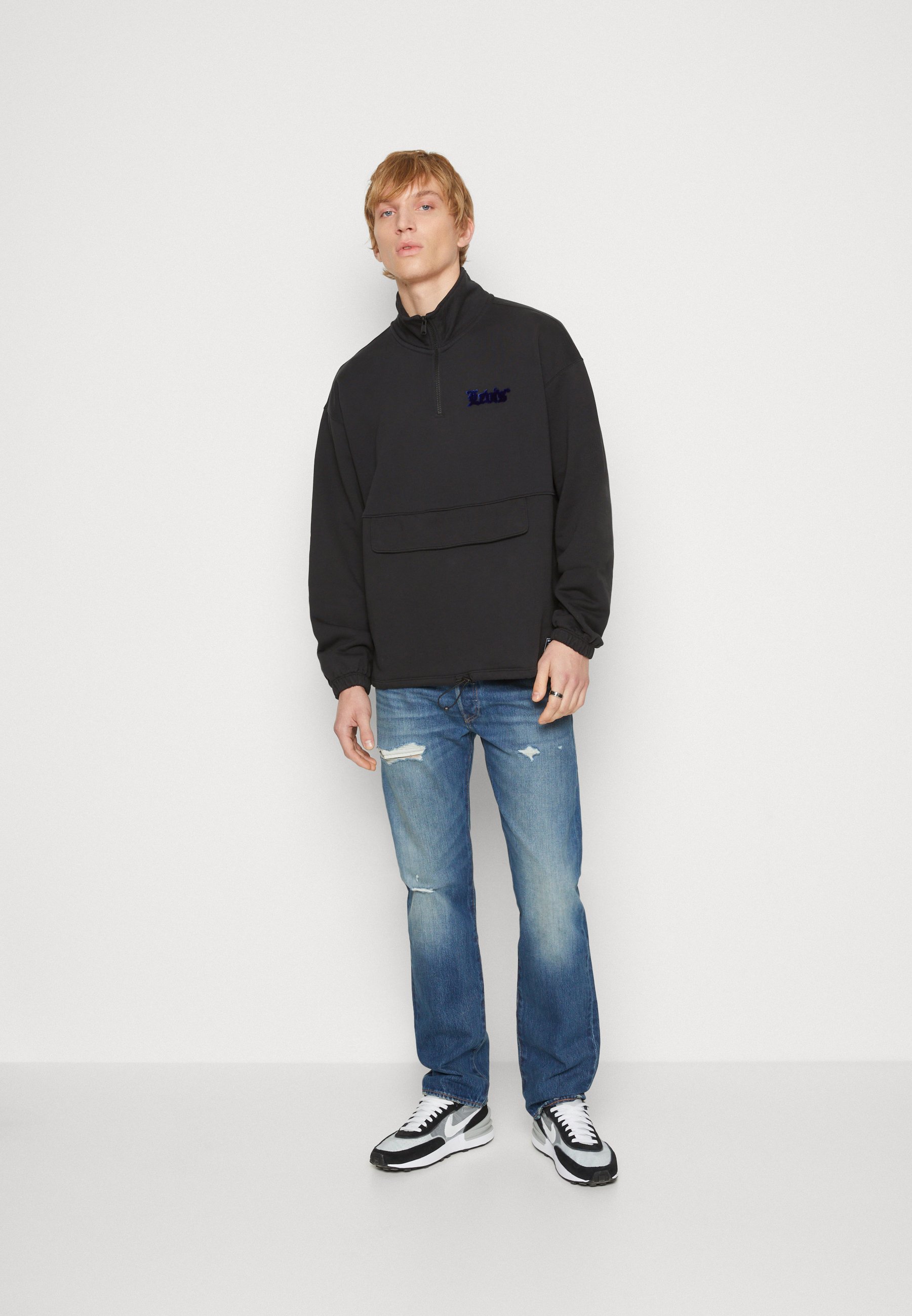 Levi's® RELAXED GRAPHIC ZIP UNISEX - Sweatshirt - black