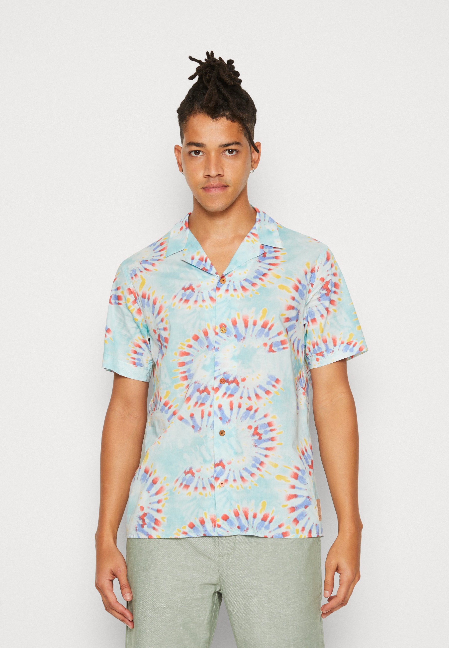 Scotch & Soda VOILE SHIRT - Shirt - mint flower tie dye/mint