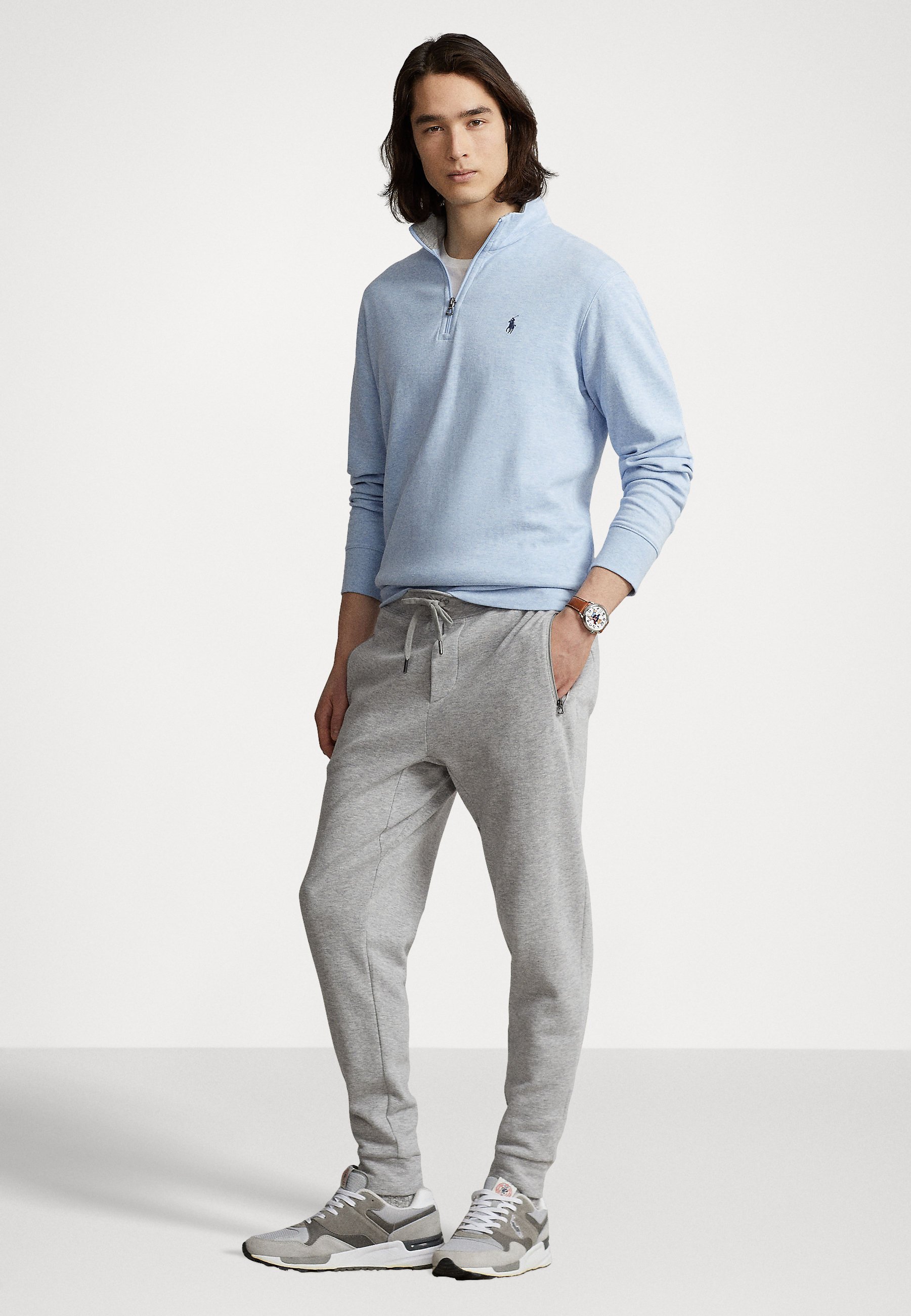 Polo Ralph Lauren LONG SLEEVE  - Long sleeved top - blue/blue