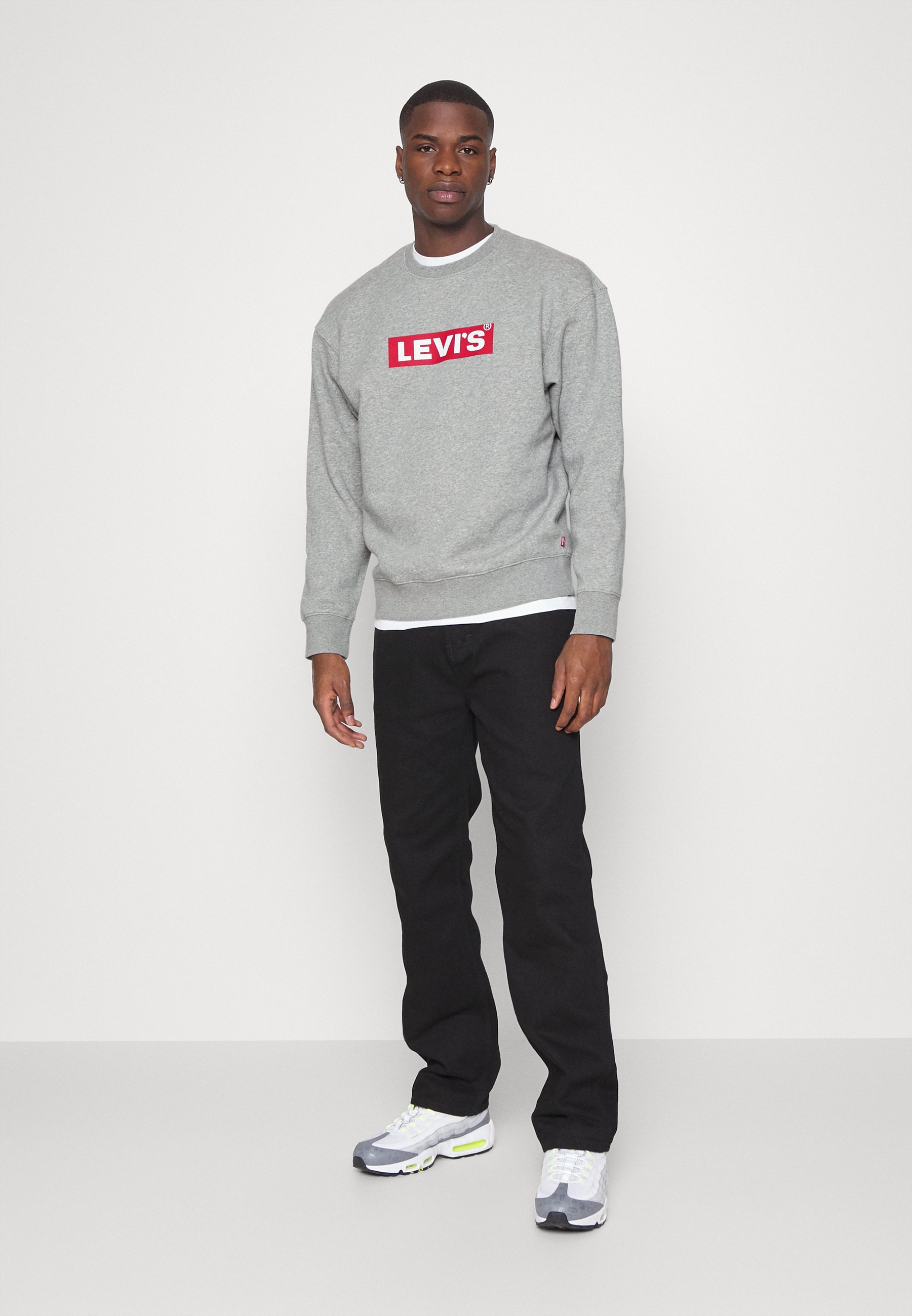 Levi's® RELAXED GRAPHIC CREW UNSIEX - Sweatshirt - grey/mottled grey