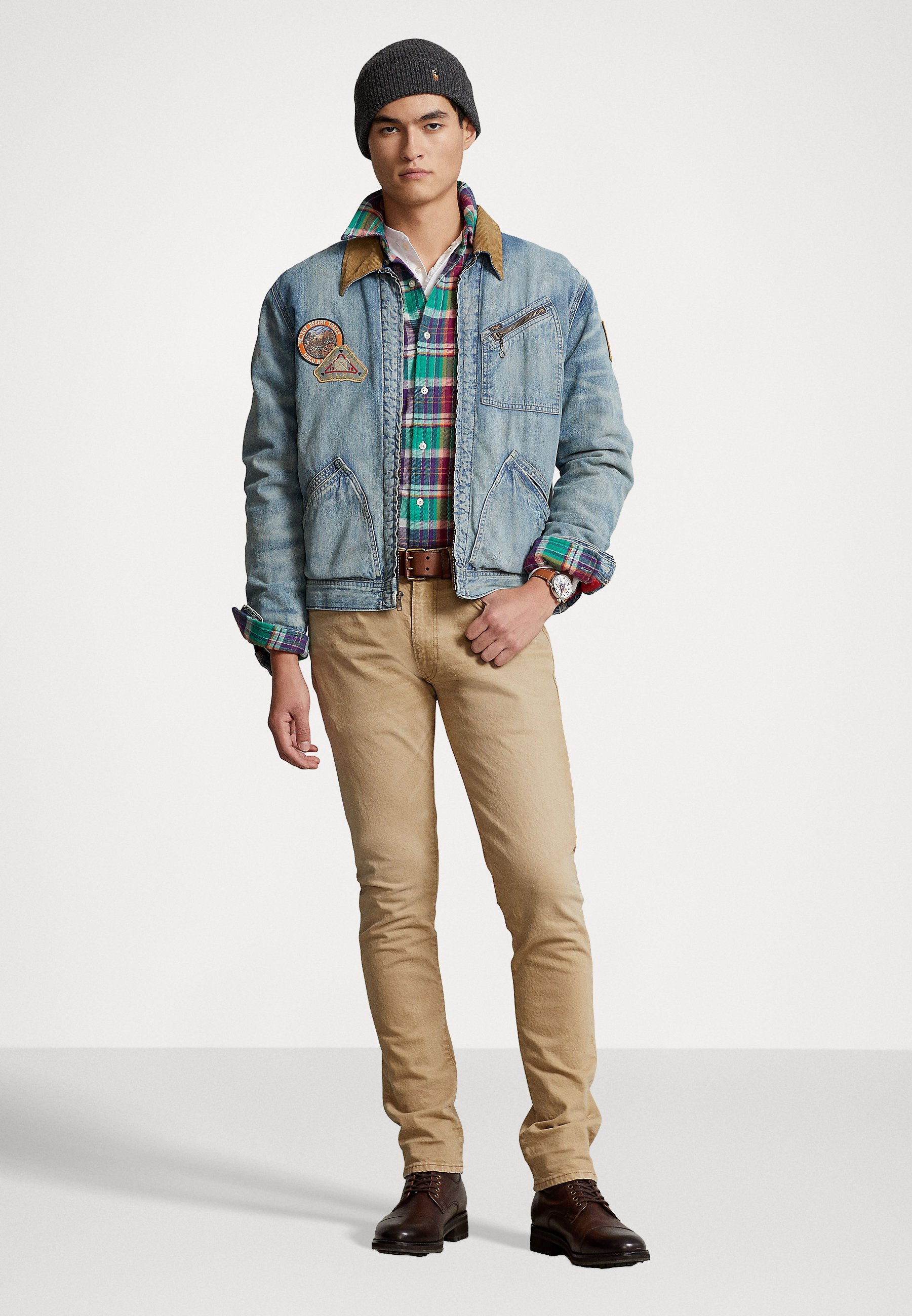 Polo Ralph Lauren SULLIVAN 5 POCKET - Slim fit jeans - khaki hill/coloured denim