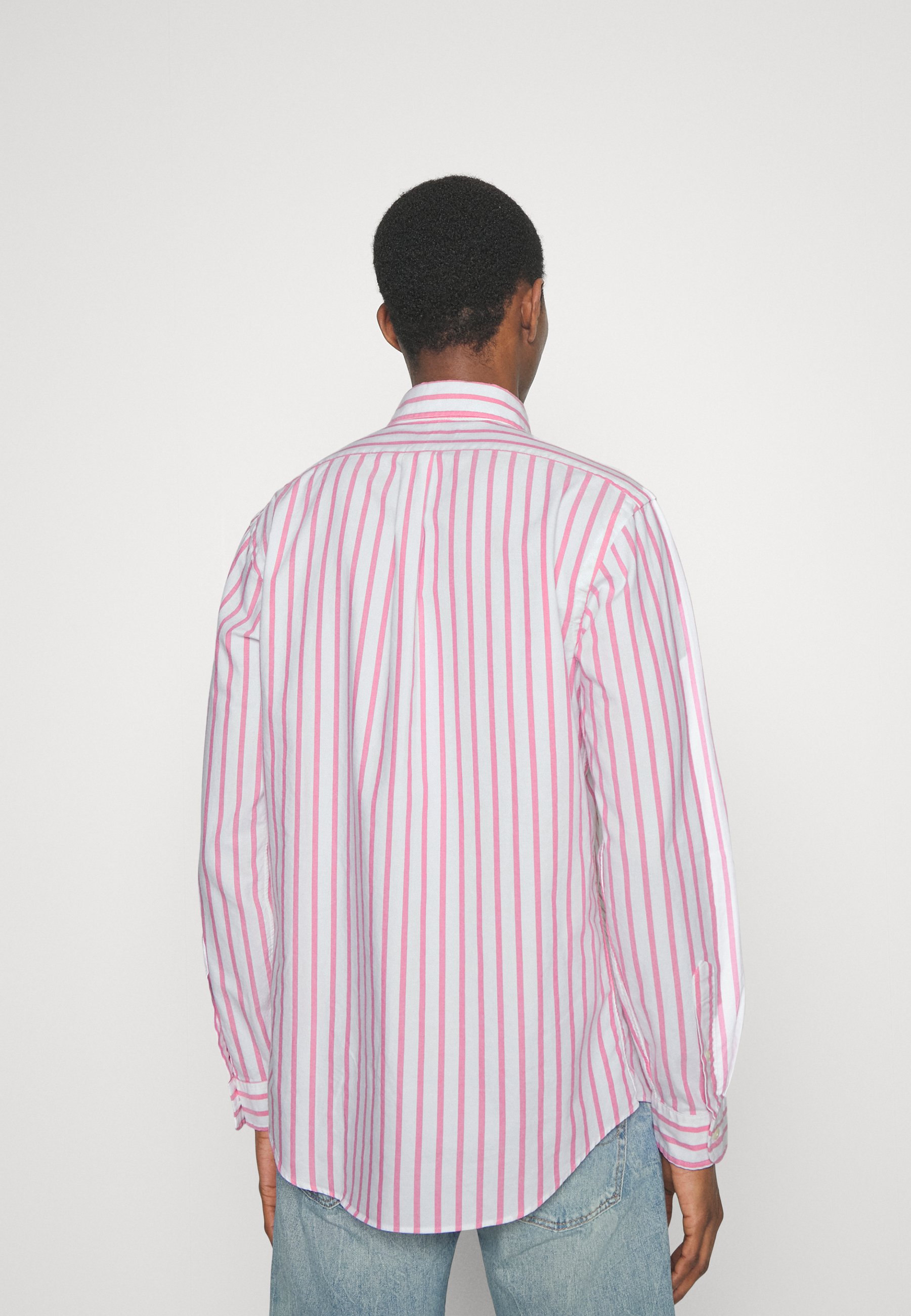Polo Ralph Lauren CUSTOM FIT STRIPED OXFORD SHIRT - Shirt - pink/white/light pink