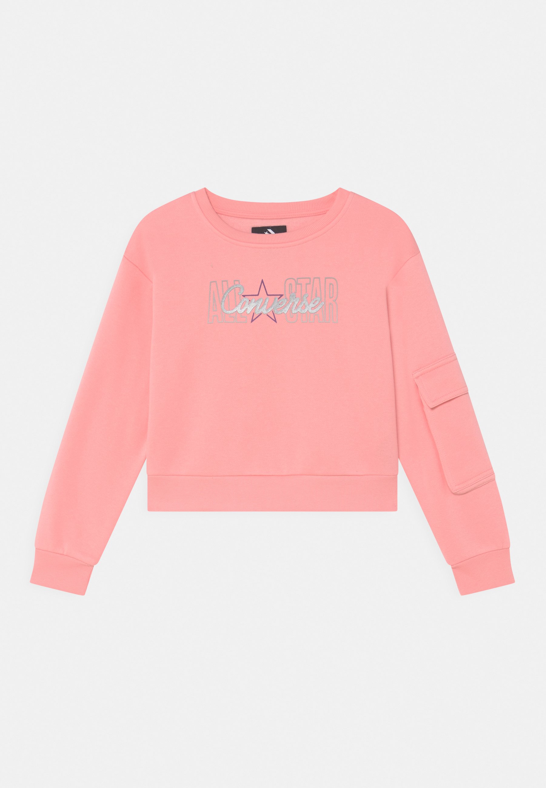 Converse CARGO CREWNECK - Sweatshirt - bleached coral/coral