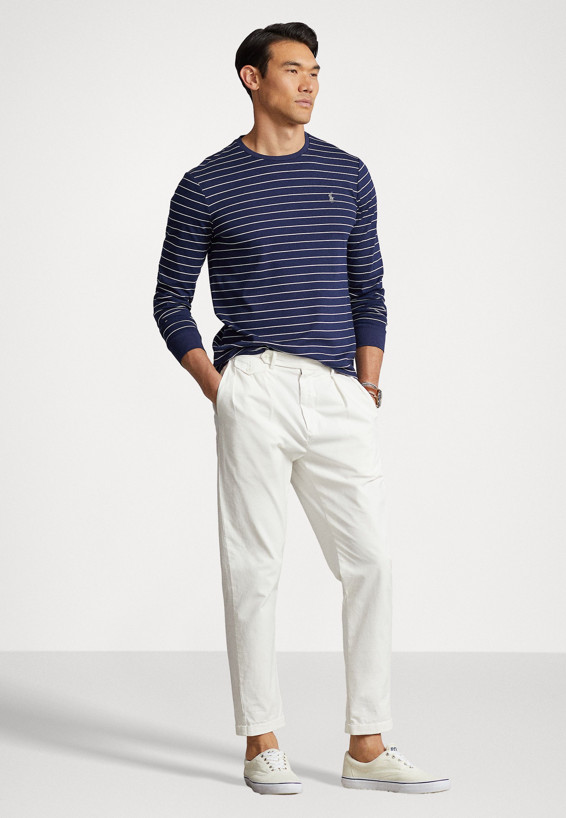 Polo Ralph Lauren LONG SLEEVE - Long sleeved top - blue