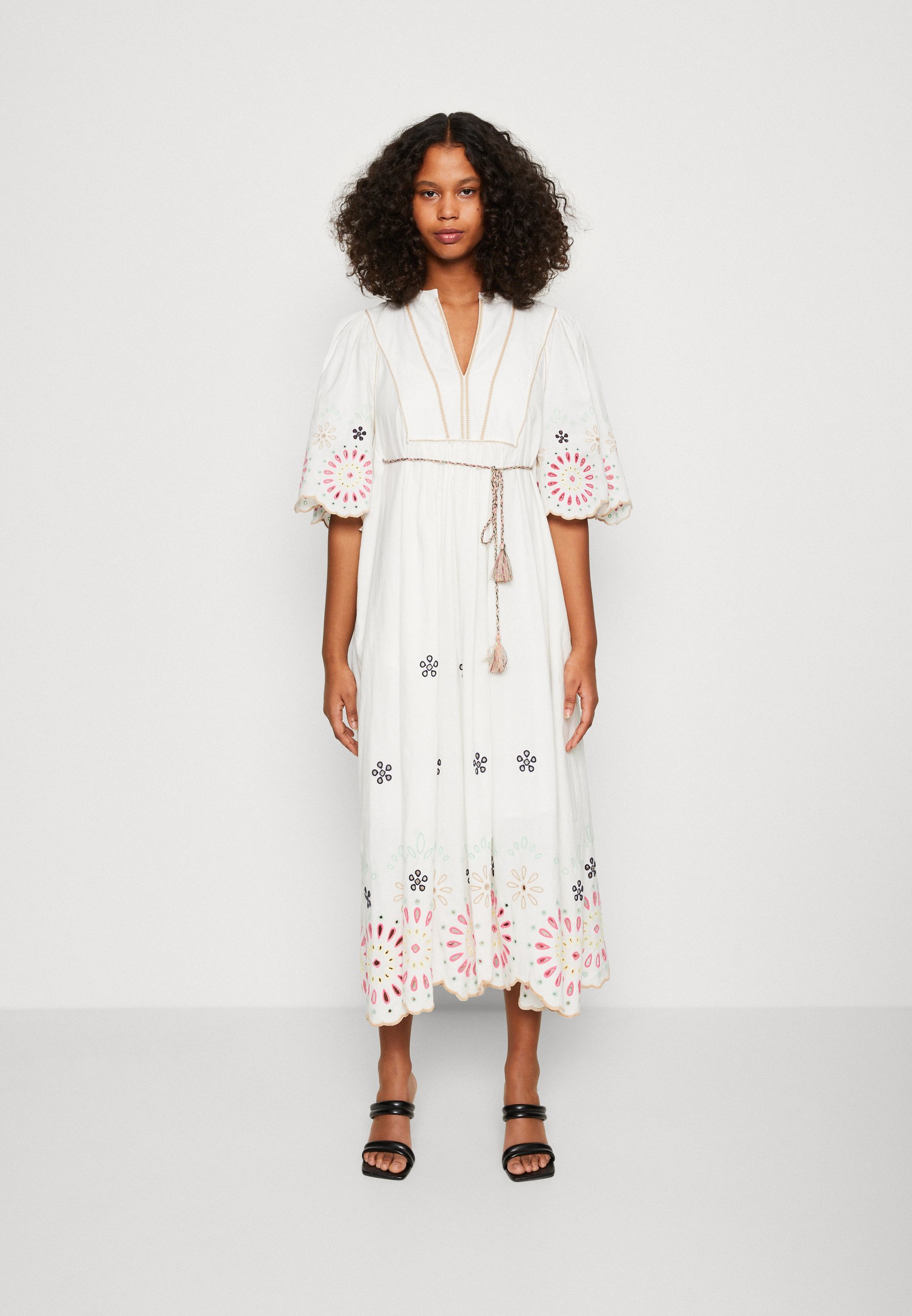 Scotch & Soda BRODERIE DRESS - Day dress - vanilla white/off-white
