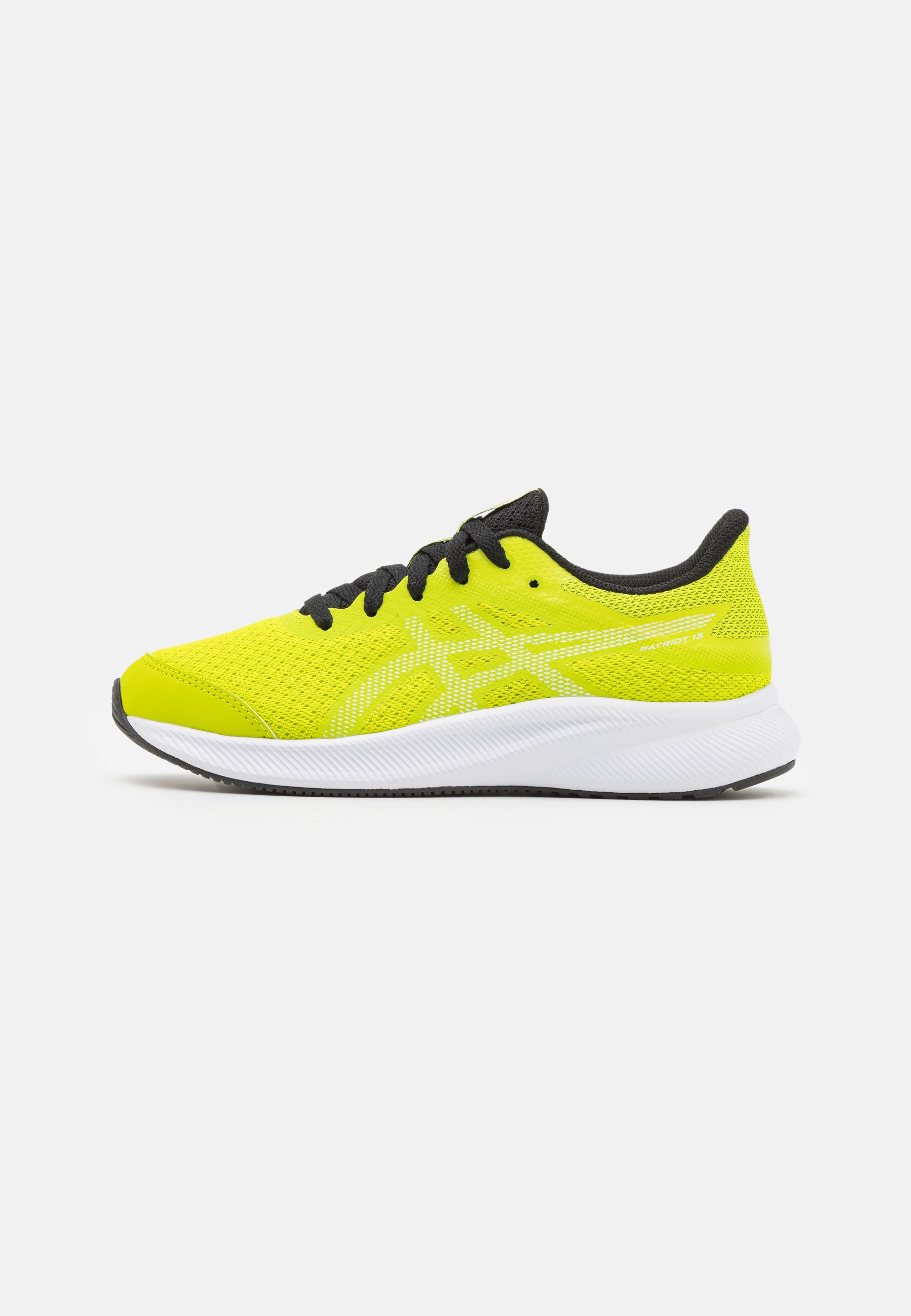 ASICS PATRIOT 13 GS UNISEX - Neutral running shoes - lime zest/white/green