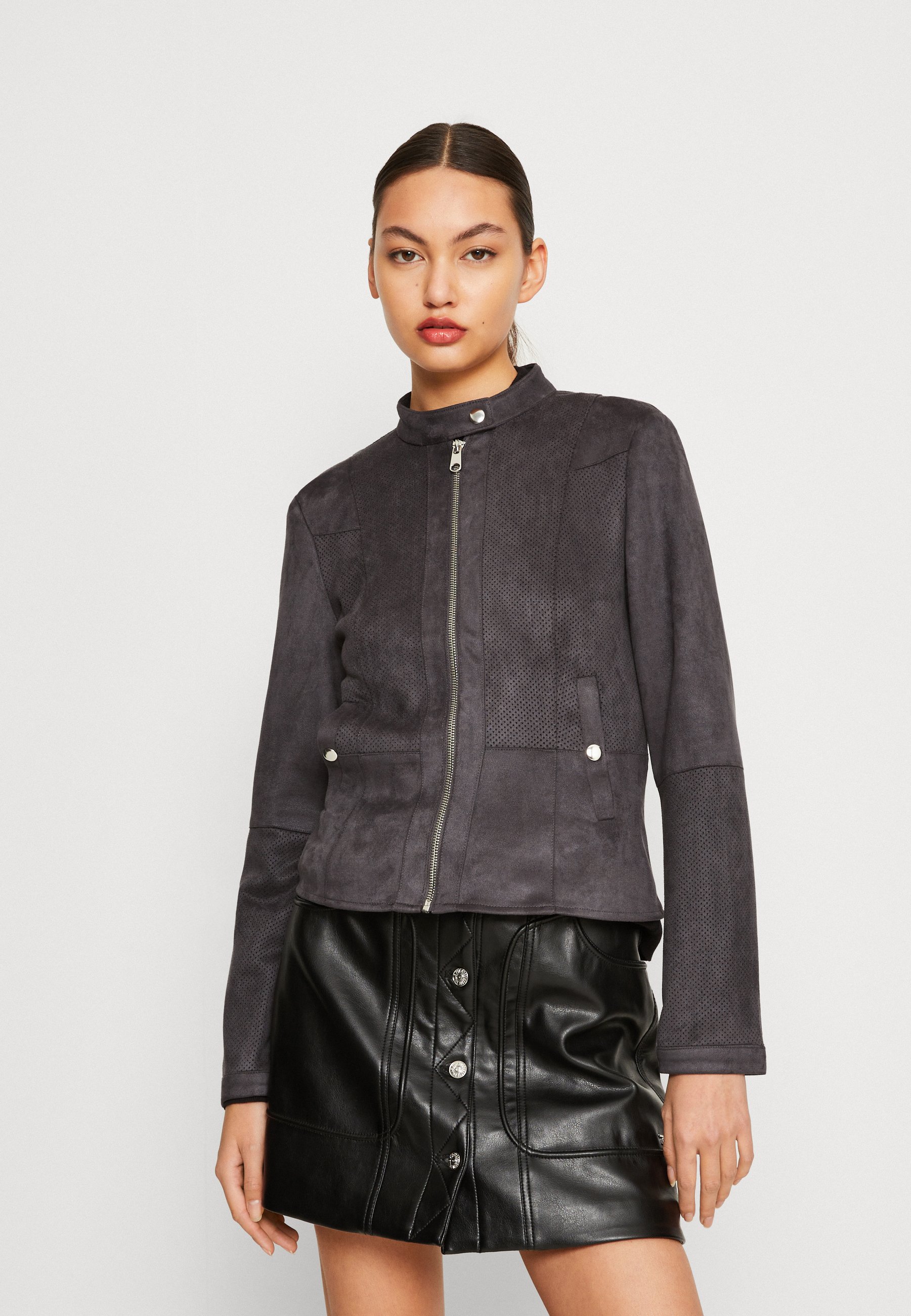 Vero Moda VMJOSE LUCIA JACKET - Faux leather jacket - phantom/black