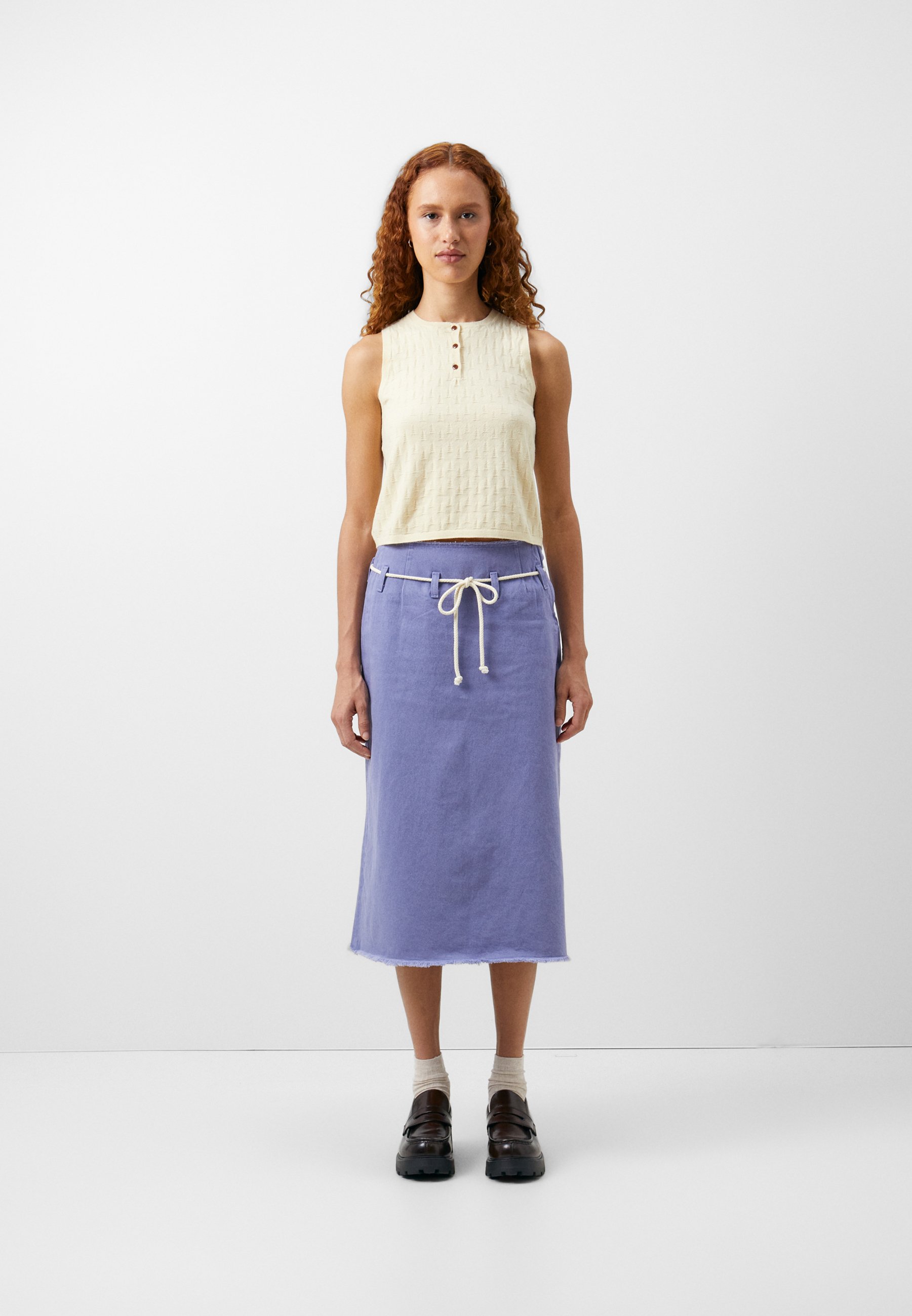Levi's® LEVI's® X EMMA CHAMBERLAIN FITTED KNIT TOP - Top - light yellow