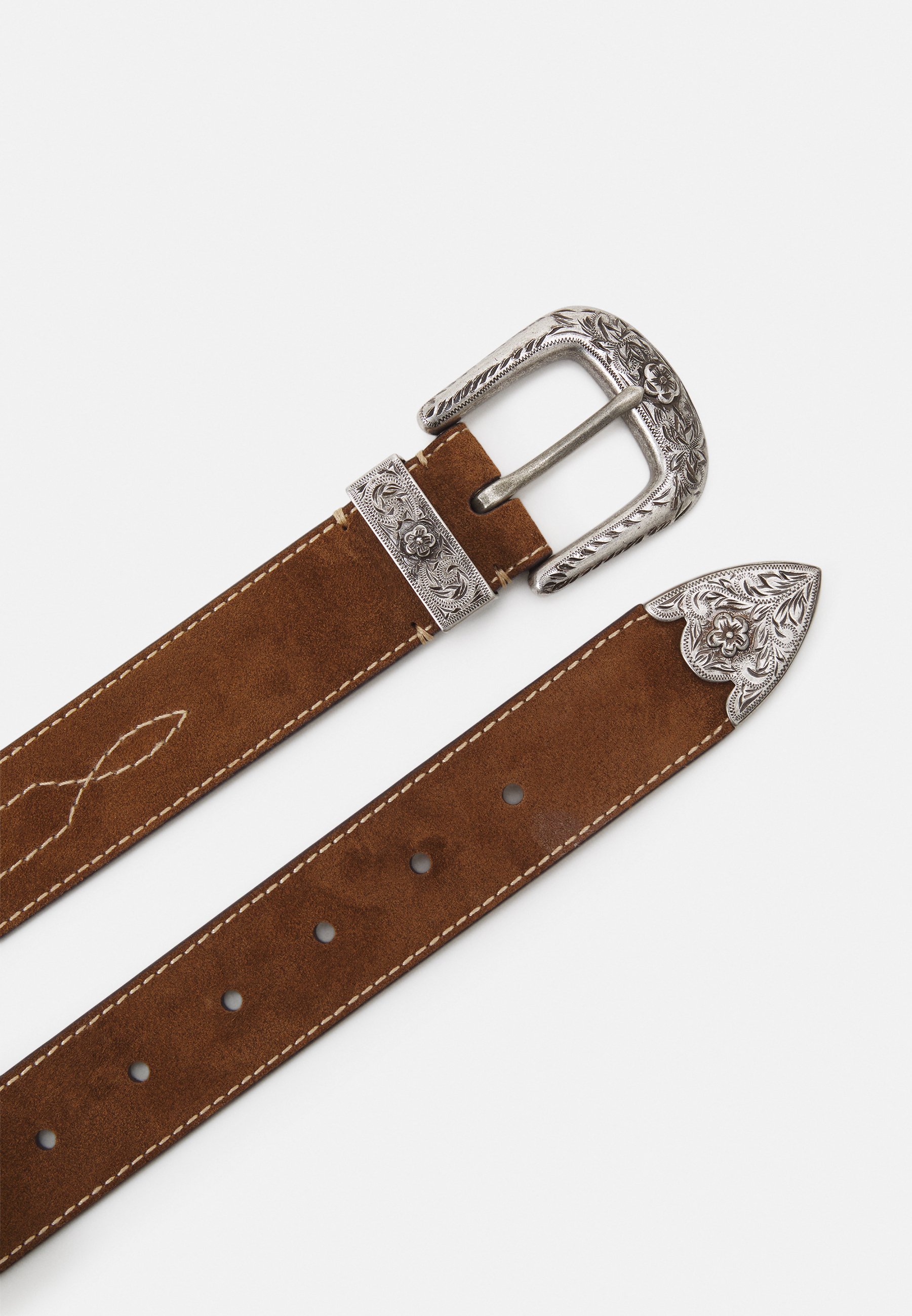 Polo Ralph Lauren BELT SKINNY - Belt - cinnamon/taupe