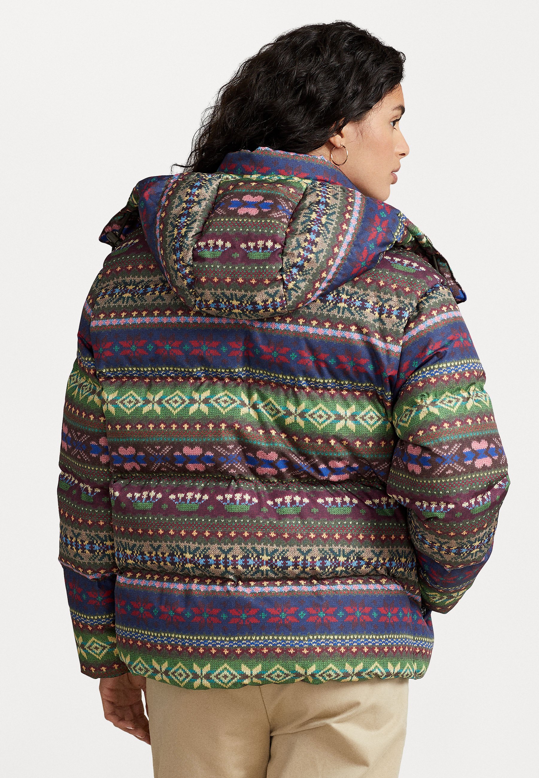 Polo Ralph Lauren INSULATED COAT - Down jacket - loden fairisle/multi-coloured
