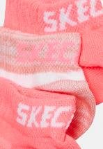 Skechers GIRLS MESH SNEAKER WITH LUREX 6PACK - Socks - pink glow mix/pink