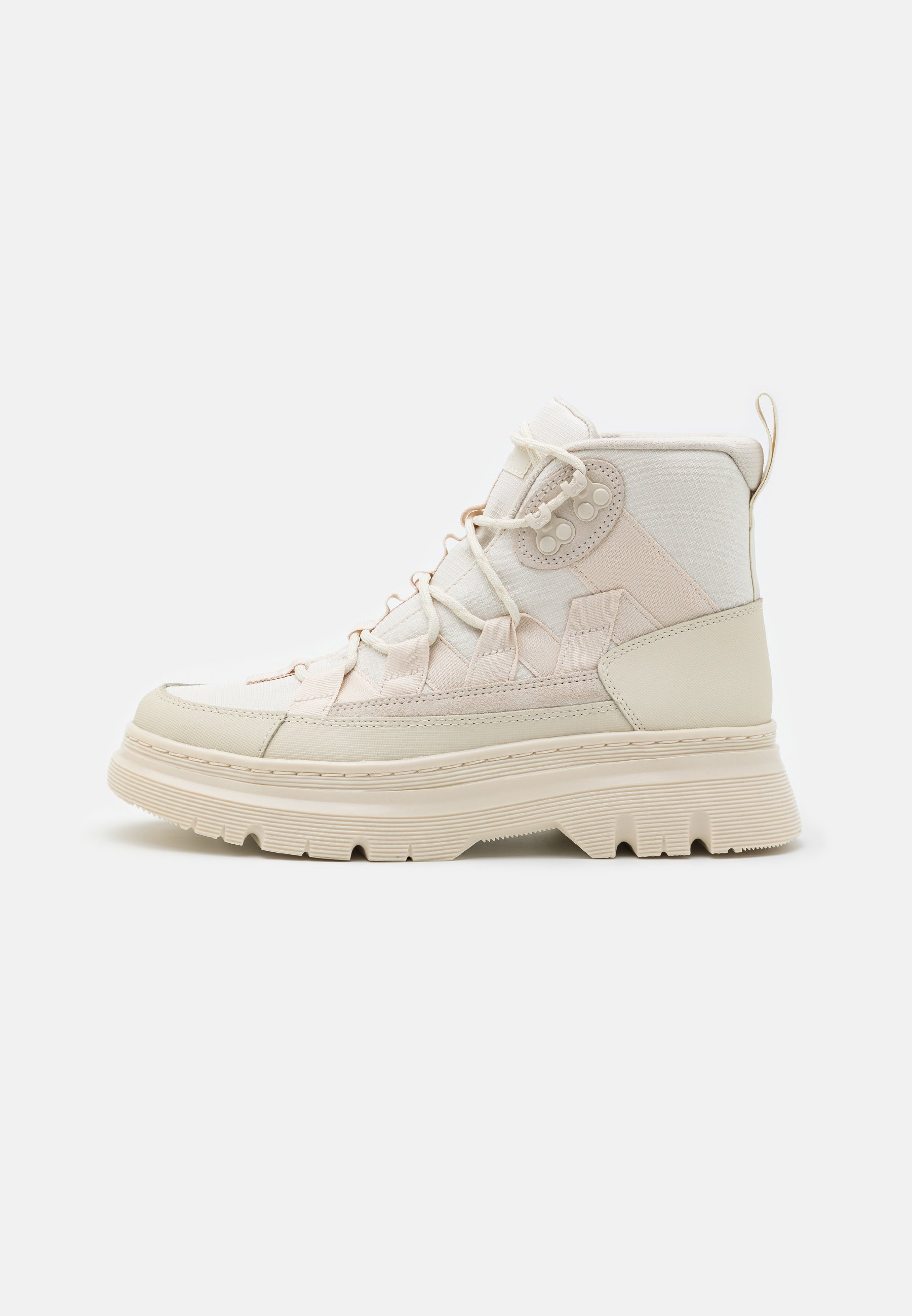 Dr. Martens BOURY UNISEX - Platform ankle boots - off white/natural/egret/bone/off-white