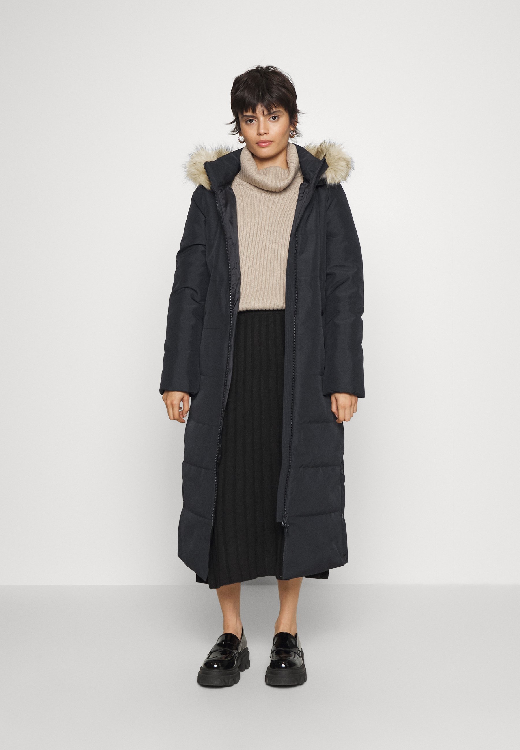 Vero Moda VMADDISON LONG COAT - Winter coat - black