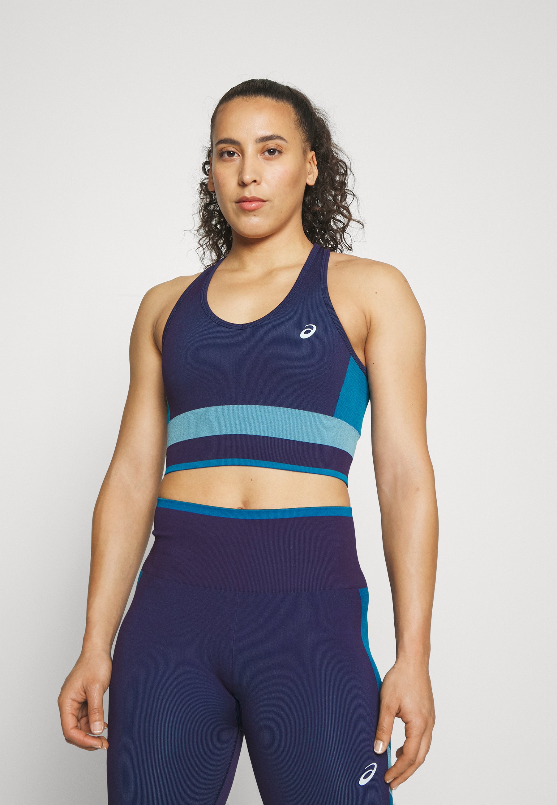 ASICS NAGINO SEAMLESS BRA - Light support sports bra - indigo blue/reborn blue/sky/dark blue