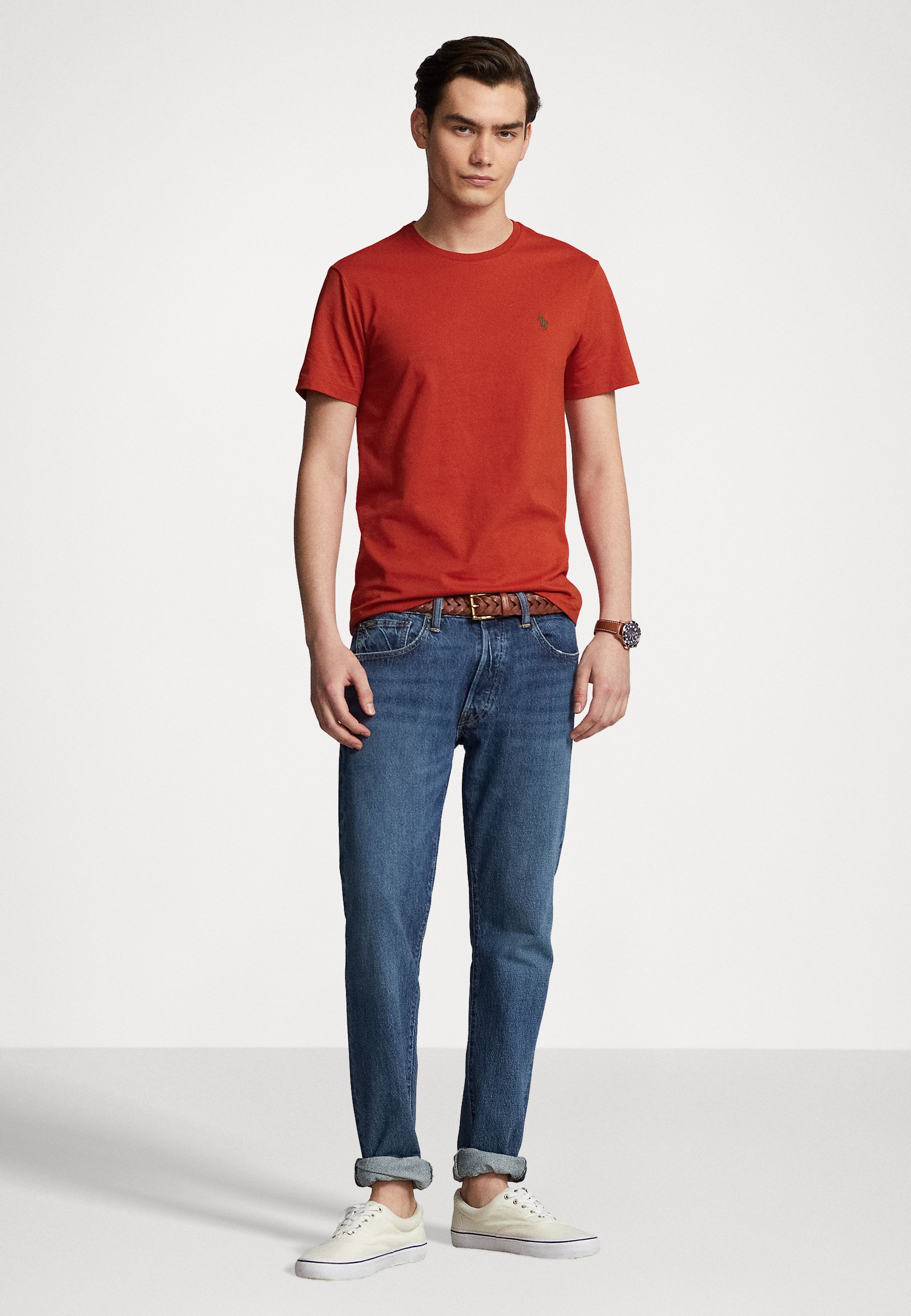 Polo Ralph Lauren SHORT SLEEVE - Basic T-shirt - sportsman orange/orange