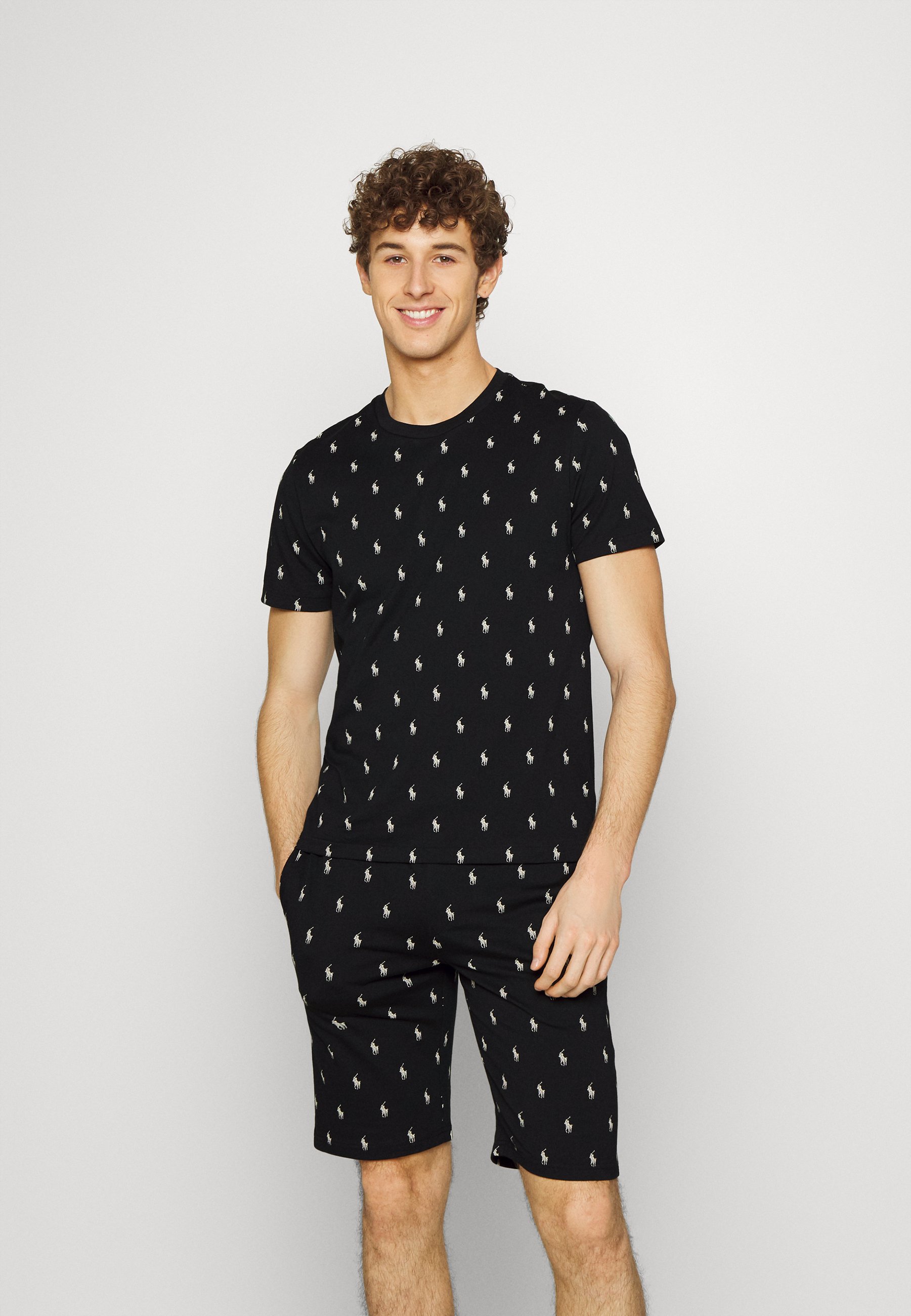 Polo Ralph Lauren CREW SLEEP - Pyjama top - black