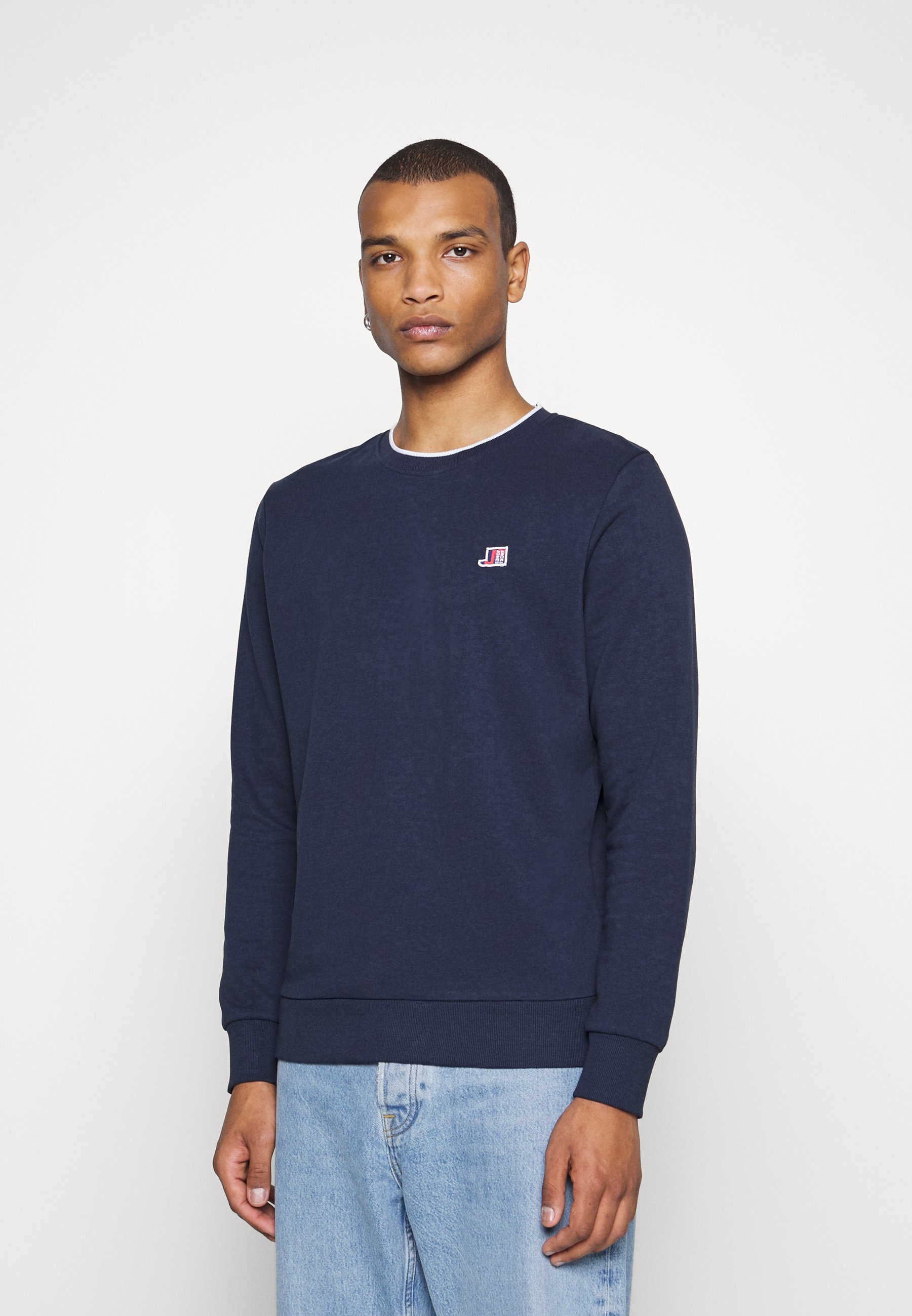 Jack &Jones JCOLOGAN CREW NECK - Sweatshirt - navy/dark blue