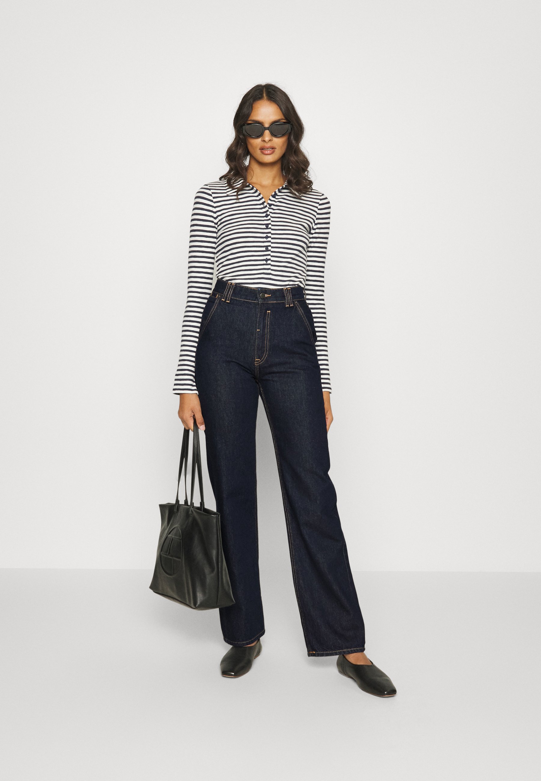 Esprit Straight leg jeans - blue rinse/dark-blue denim